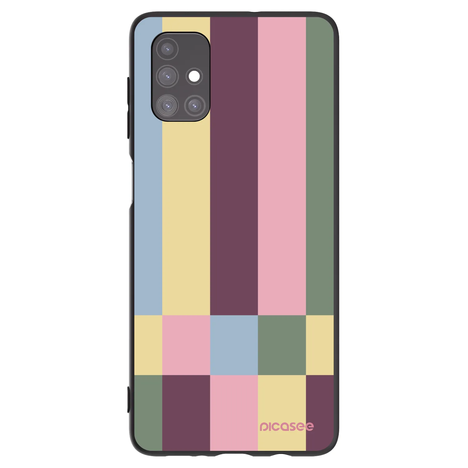 Picasee crna silikonska maskica za Samsung Galaxy M51 M515F - Lobby tiles
