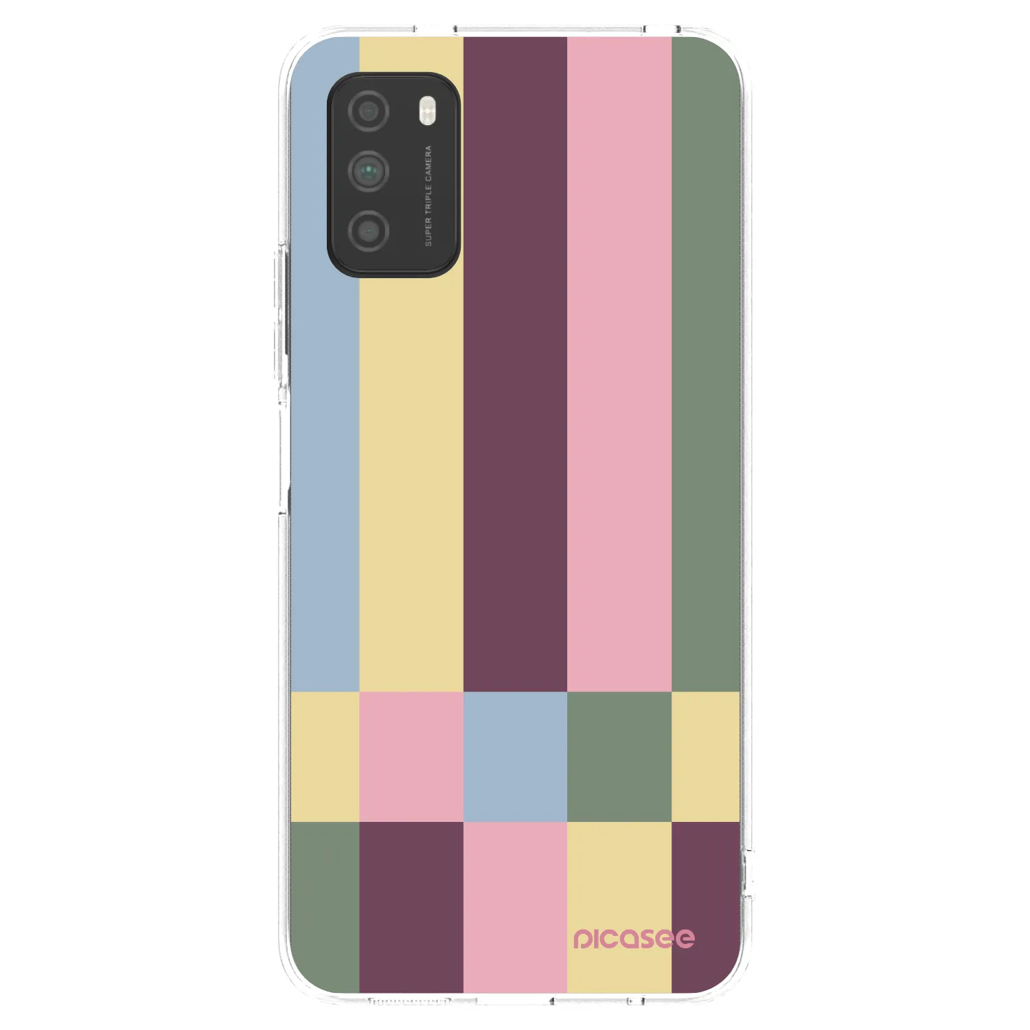 Picasee silikonska prozirna maskica za Xiaomi Poco M3 - Lobby tiles