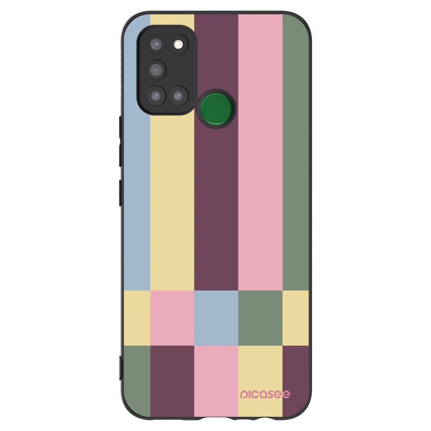 Picasee crna silikonska maskica za Realme 7i - Lobby tiles