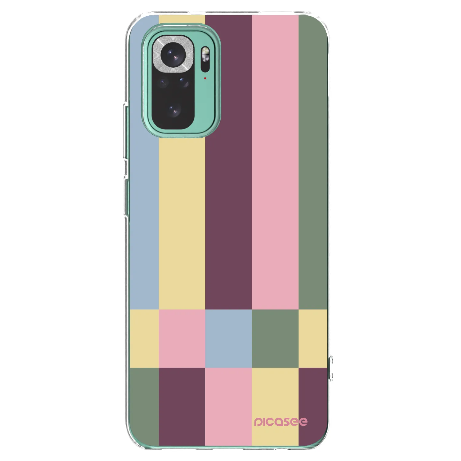 Picasee silikonska prozirna maskica za Xiaomi Redmi Note 10 Pro - Lobby tiles