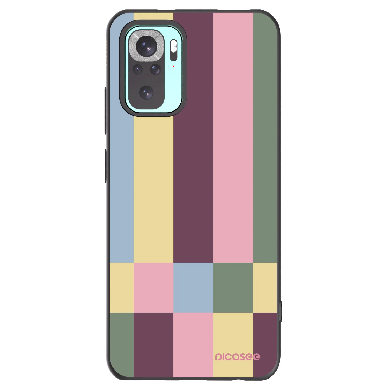 Picasee crna silikonska maskica za Xiaomi Redmi Note 10 Pro - Lobby tiles