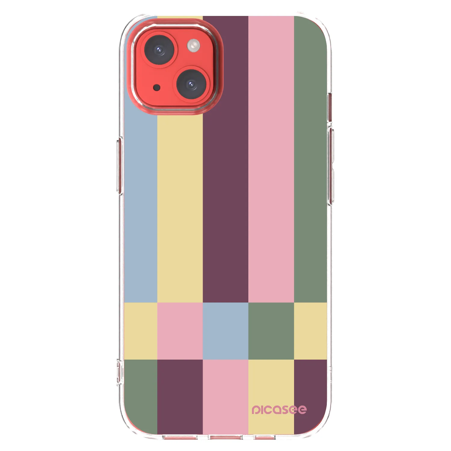 Picasee silikonska prozirna maskica za Apple iPhone 13 - Lobby tiles