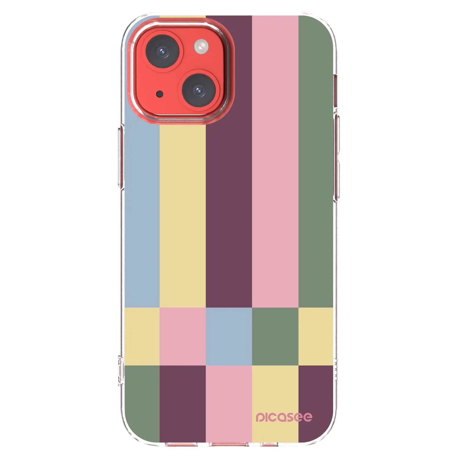 Picasee silikonska prozirna maskica za Apple iPhone 13 mini - Lobby tiles