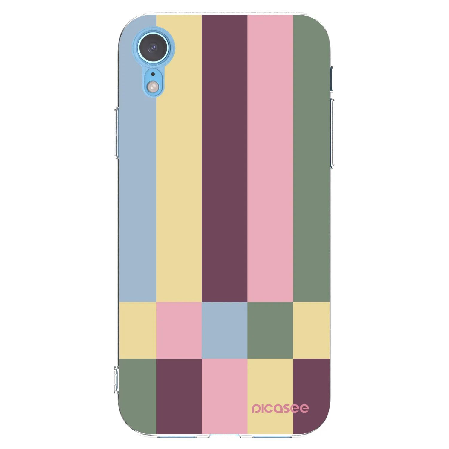 Picasee silikonska prozirna maskica za Apple iPhone XR - Lobby tiles
