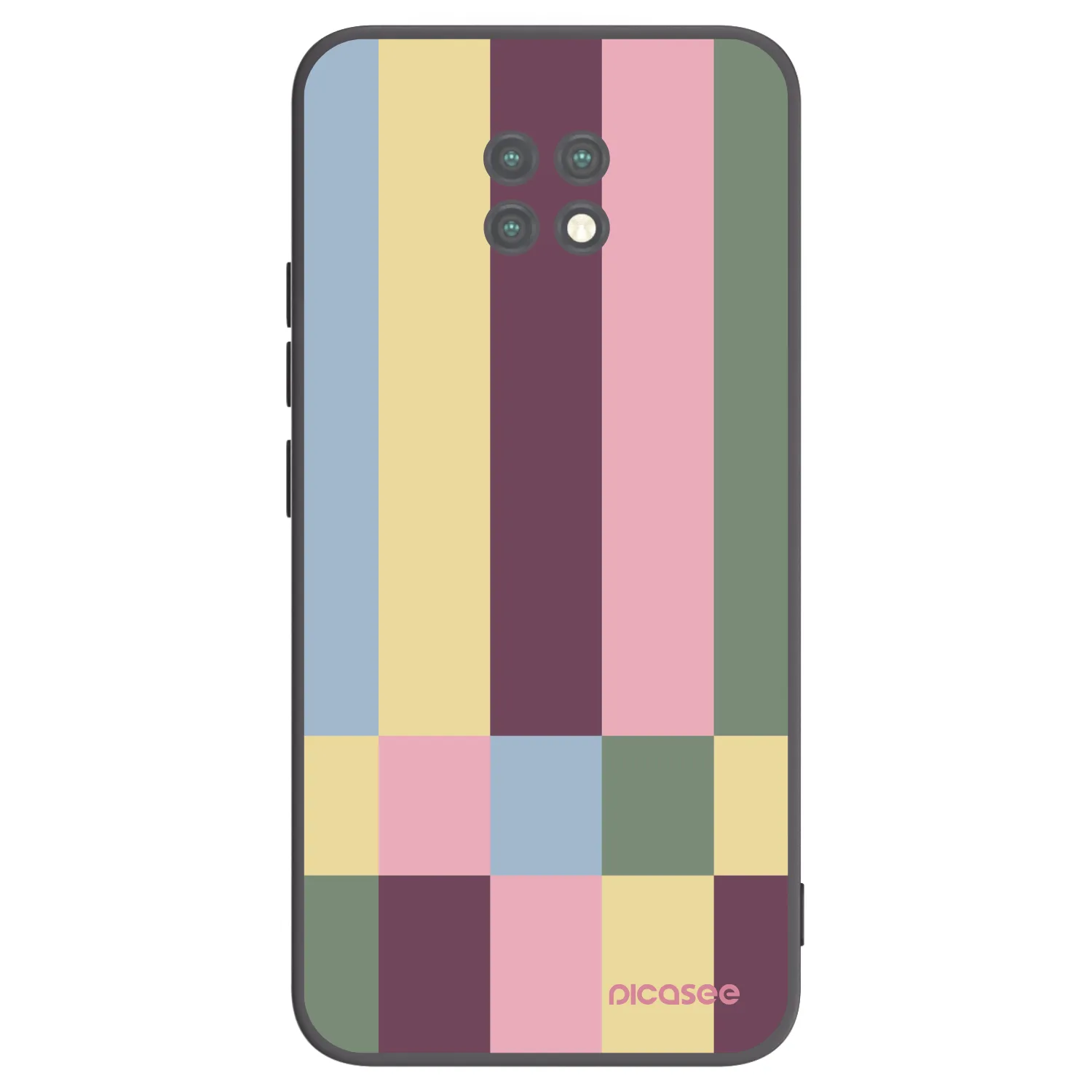 Picasee crna silikonska maskica za Xiaomi Redmi Note 9T - Lobby tiles