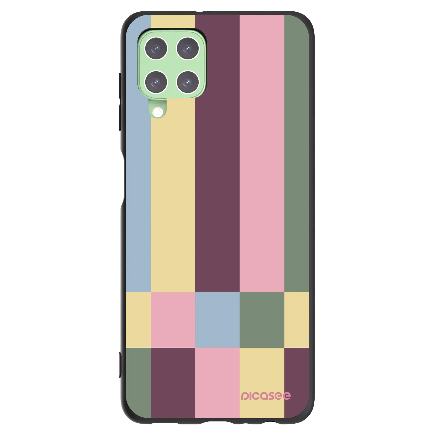 Picasee crna silikonska maskica za Samsung Galaxy A22 A225F 4G - Lobby tiles