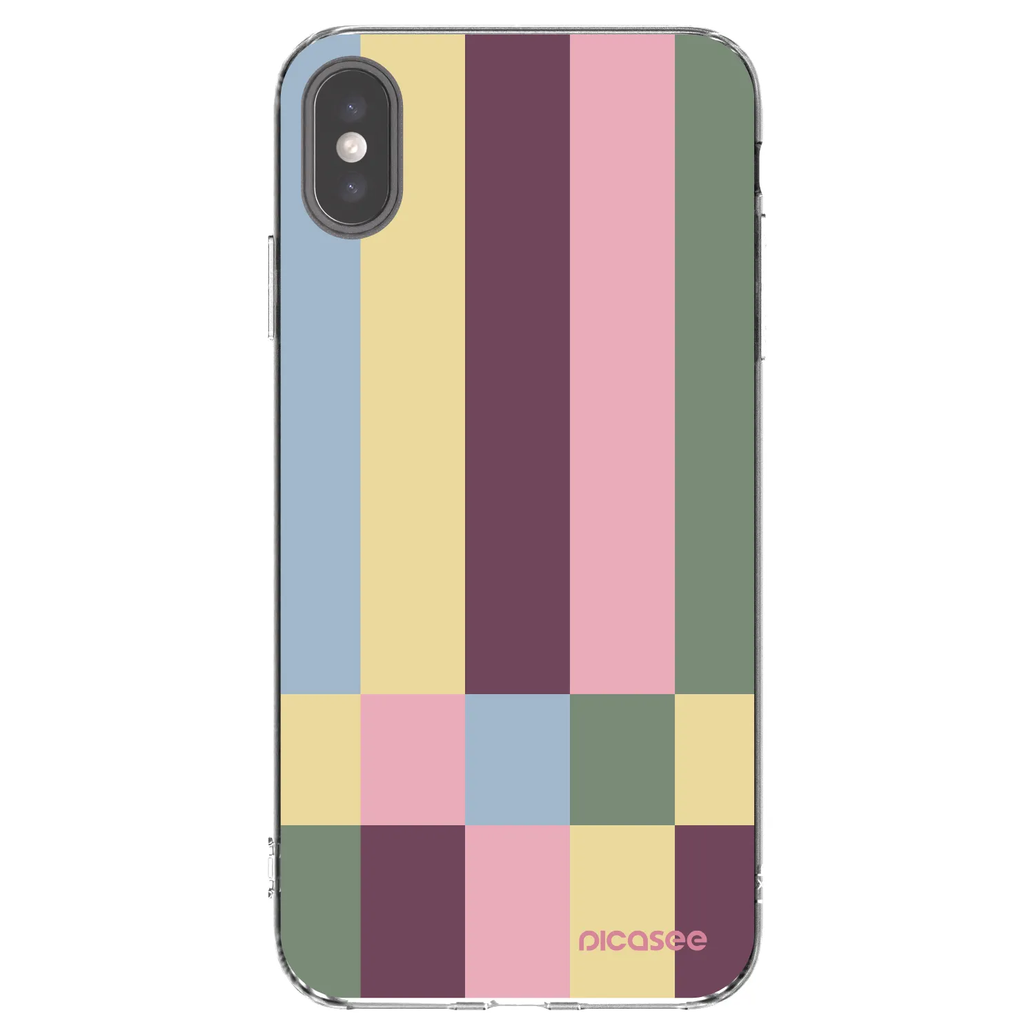 Picasee silikonska prozirna maskica za Apple iPhone XS Max - Lobby tiles