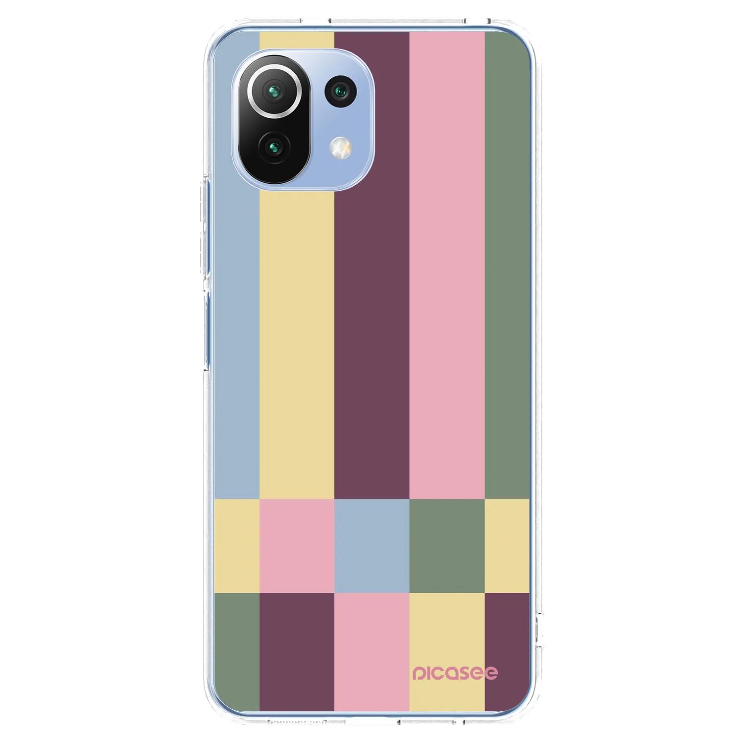 Picasee silikonska prozirna maskica za Xiaomi 11 Lite 5G NE - Lobby tiles