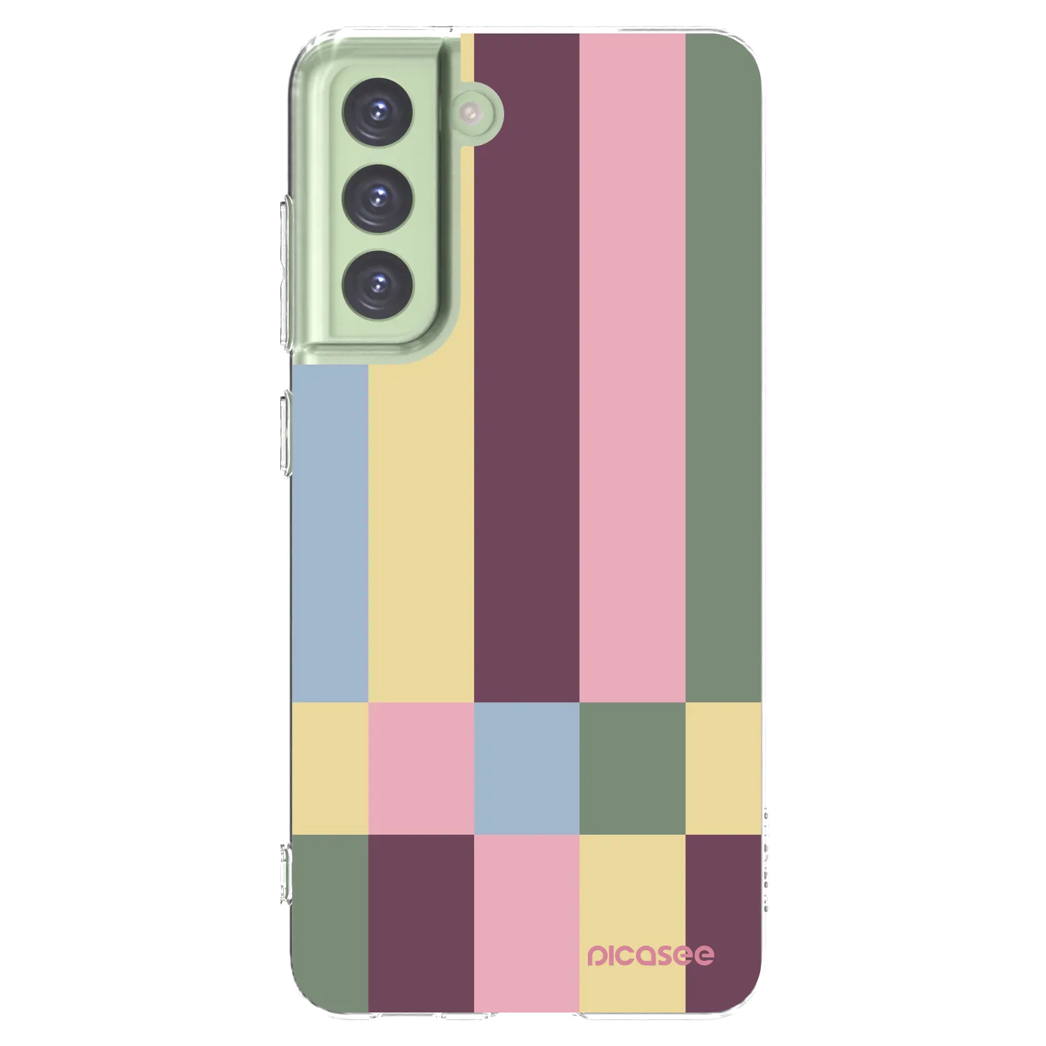 Picasee silikonska prozirna maskica za Samsung Galaxy S21 FE 5G - Lobby tiles