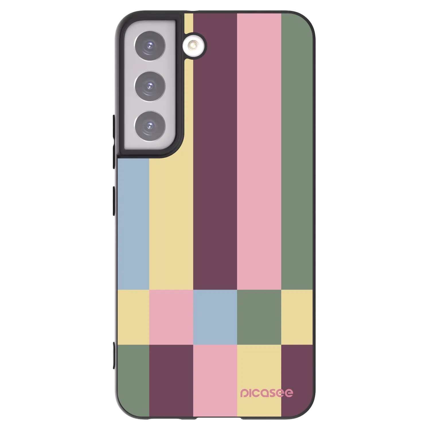 Picasee crna silikonska maskica za Samsung Galaxy S22 5G - Lobby tiles