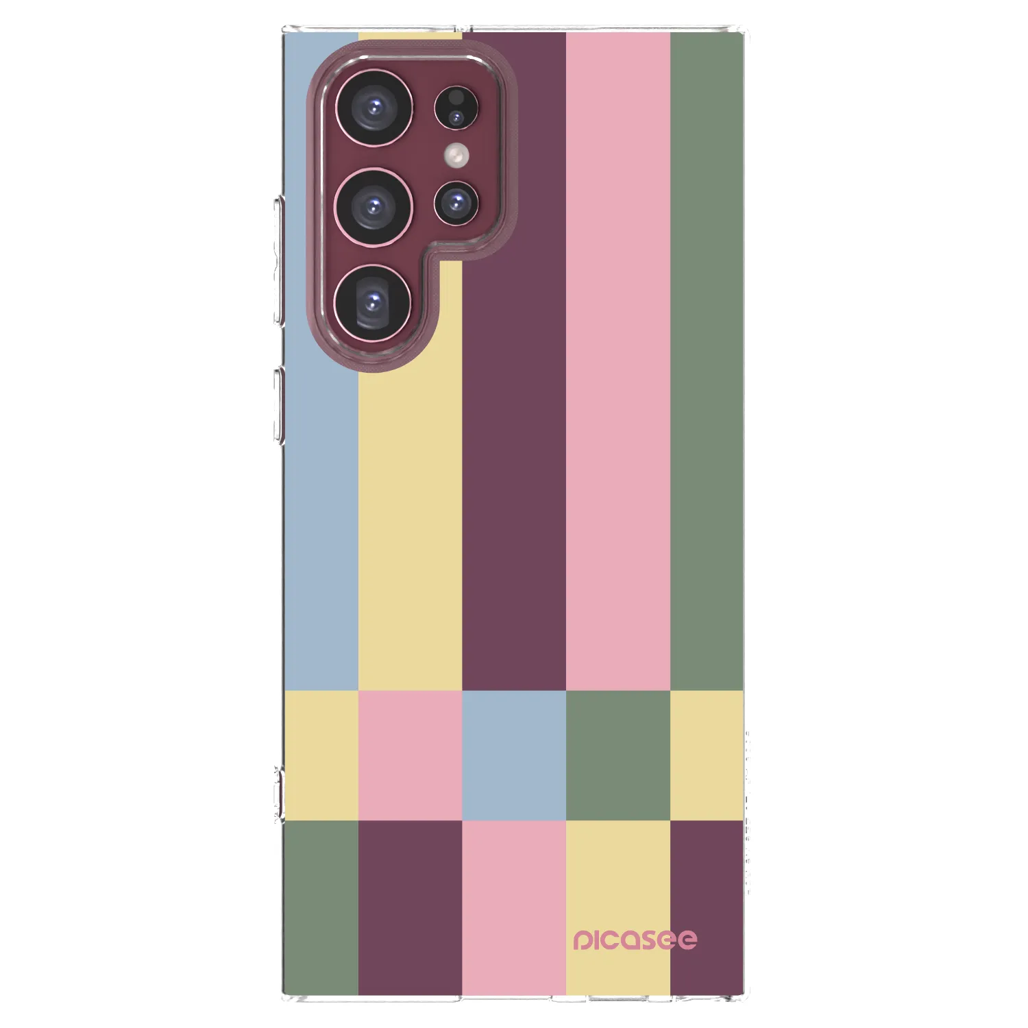 Picasee silikonska prozirna maskica za Samsung Galaxy S22 Ultra 5G - Lobby tiles