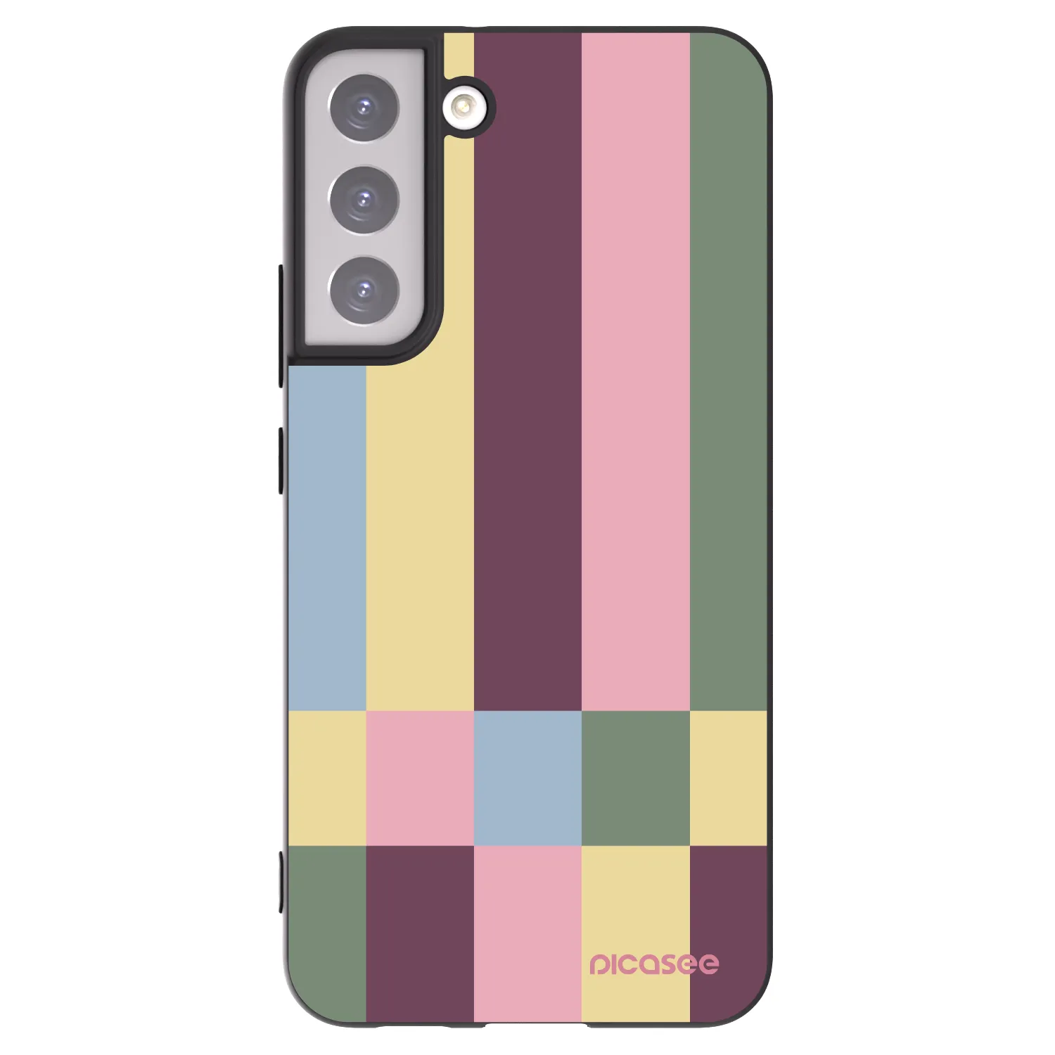 Picasee crna silikonska maskica za Samsung Galaxy S22+ 5G - Lobby tiles