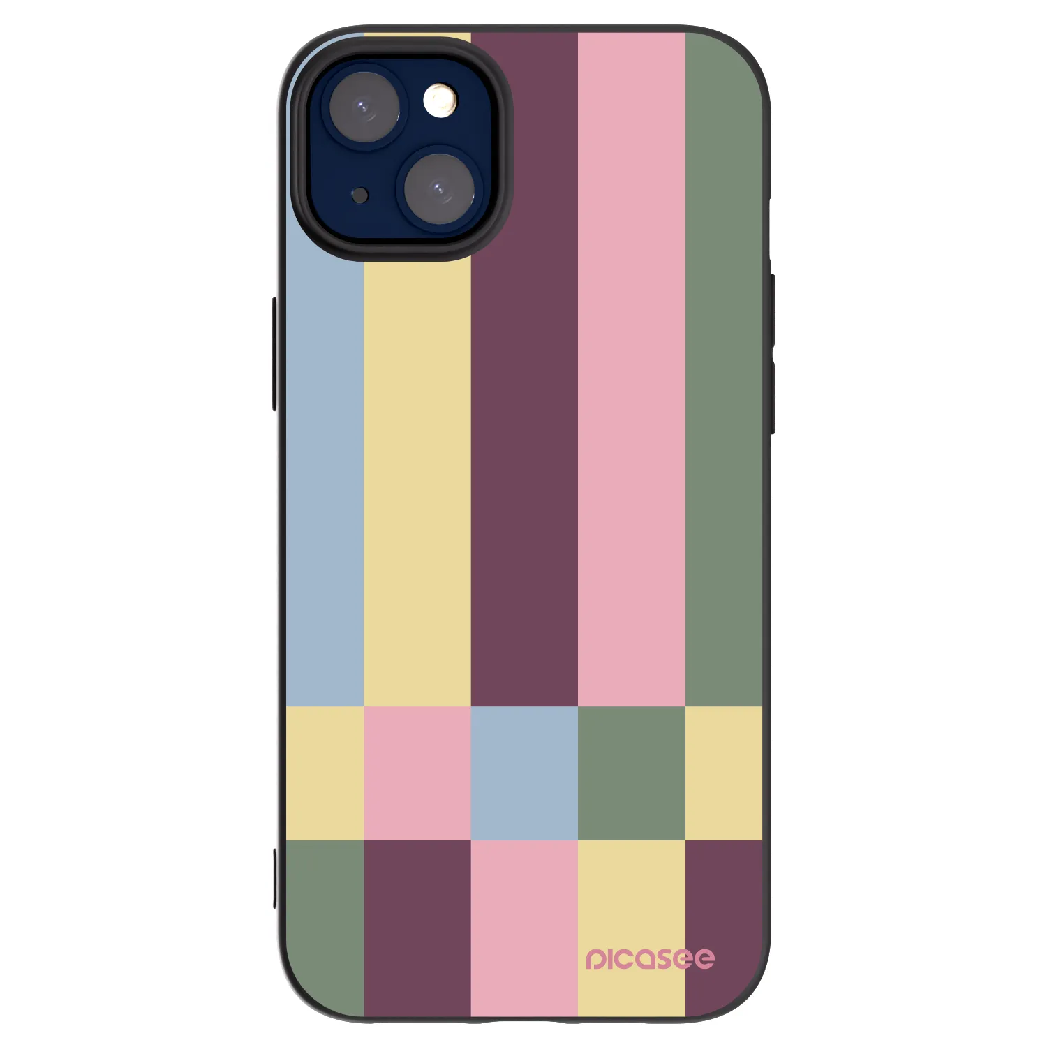 Picasee crna silikonska maskica za Apple iPhone 14 Plus - Lobby tiles