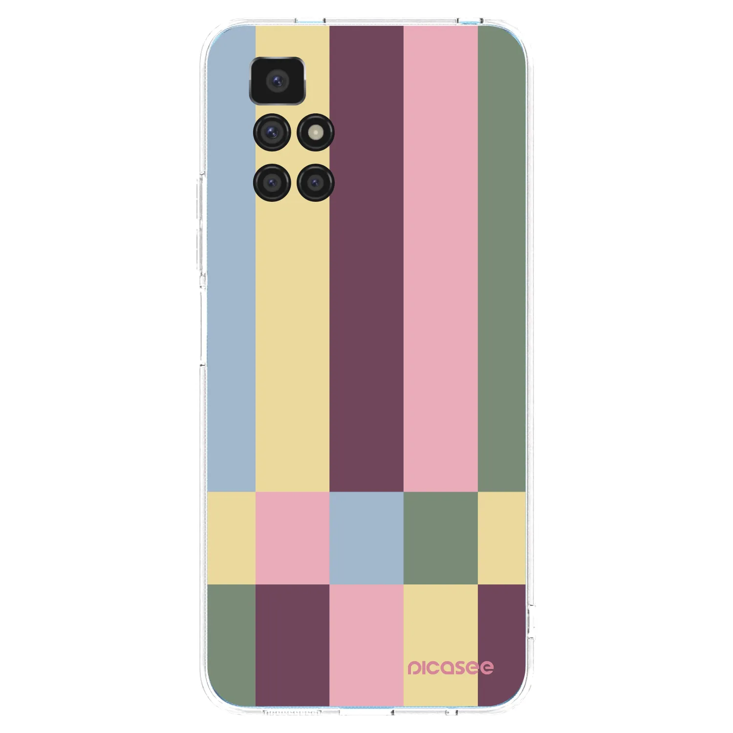 Picasee silikonska prozirna maskica za Xiaomi Redmi 10 (2022) - Lobby tiles