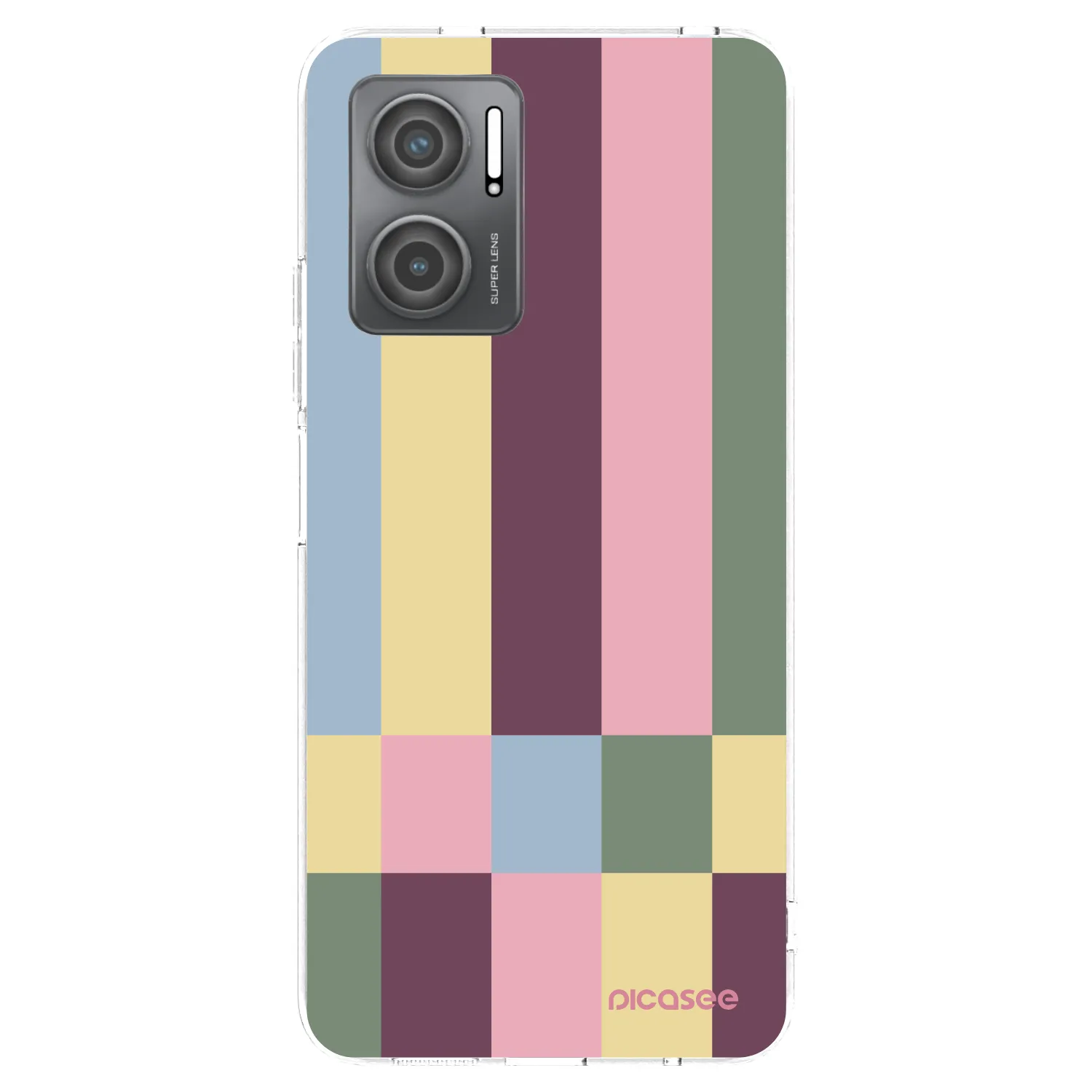 Picasee silikonska prozirna maskica za Xiaomi Redmi 10 5G - Lobby tiles