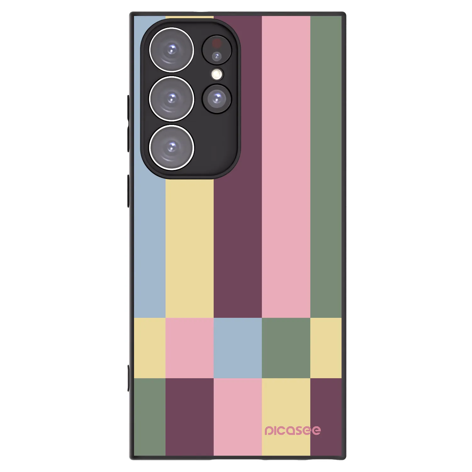 Picasee crna silikonska maskica za Samsung Galaxy S23 Ultra 5G - Lobby tiles