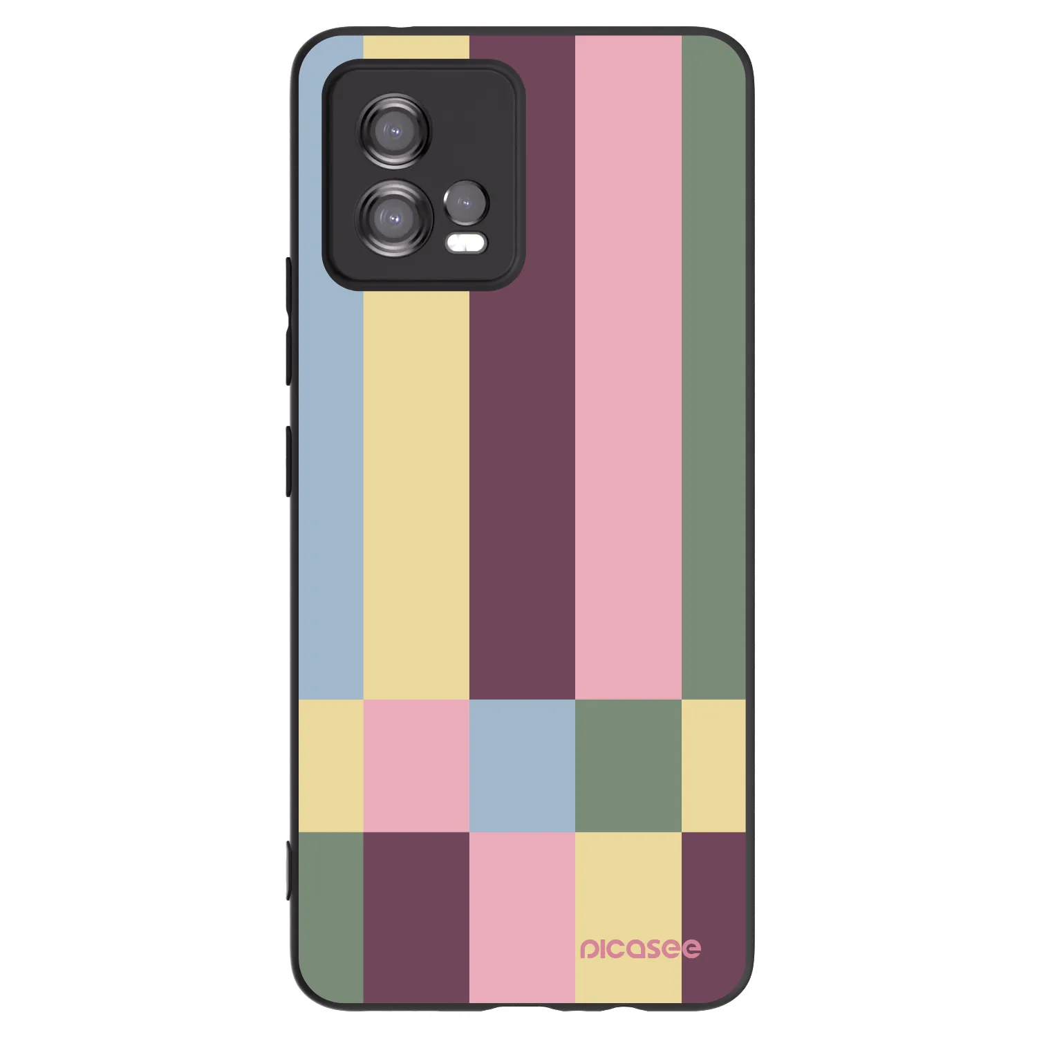 Picasee crna silikonska maskica za Motorola Moto G72 - Lobby tiles