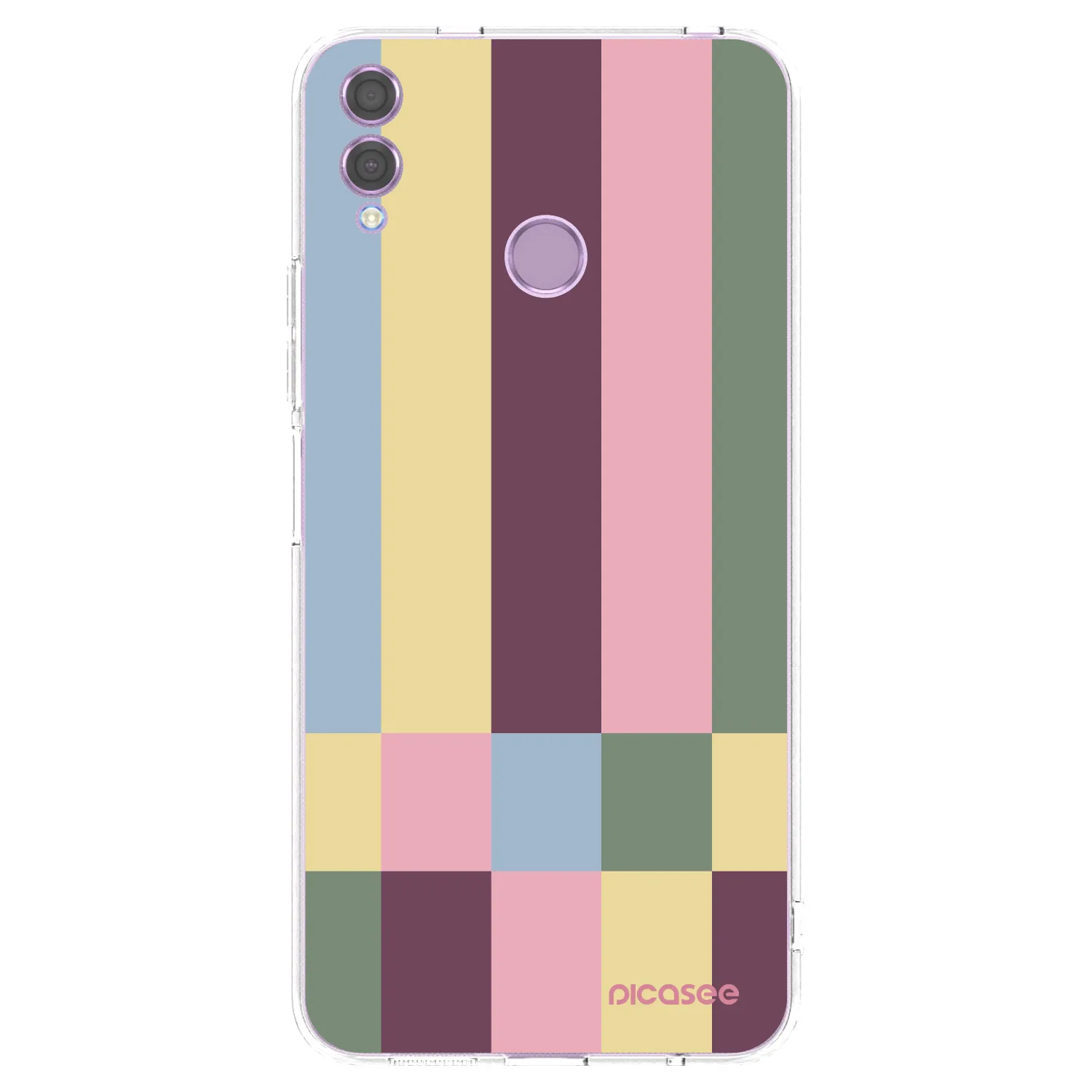 Picasee silikonska prozirna maskica za Honor 8X - Lobby tiles