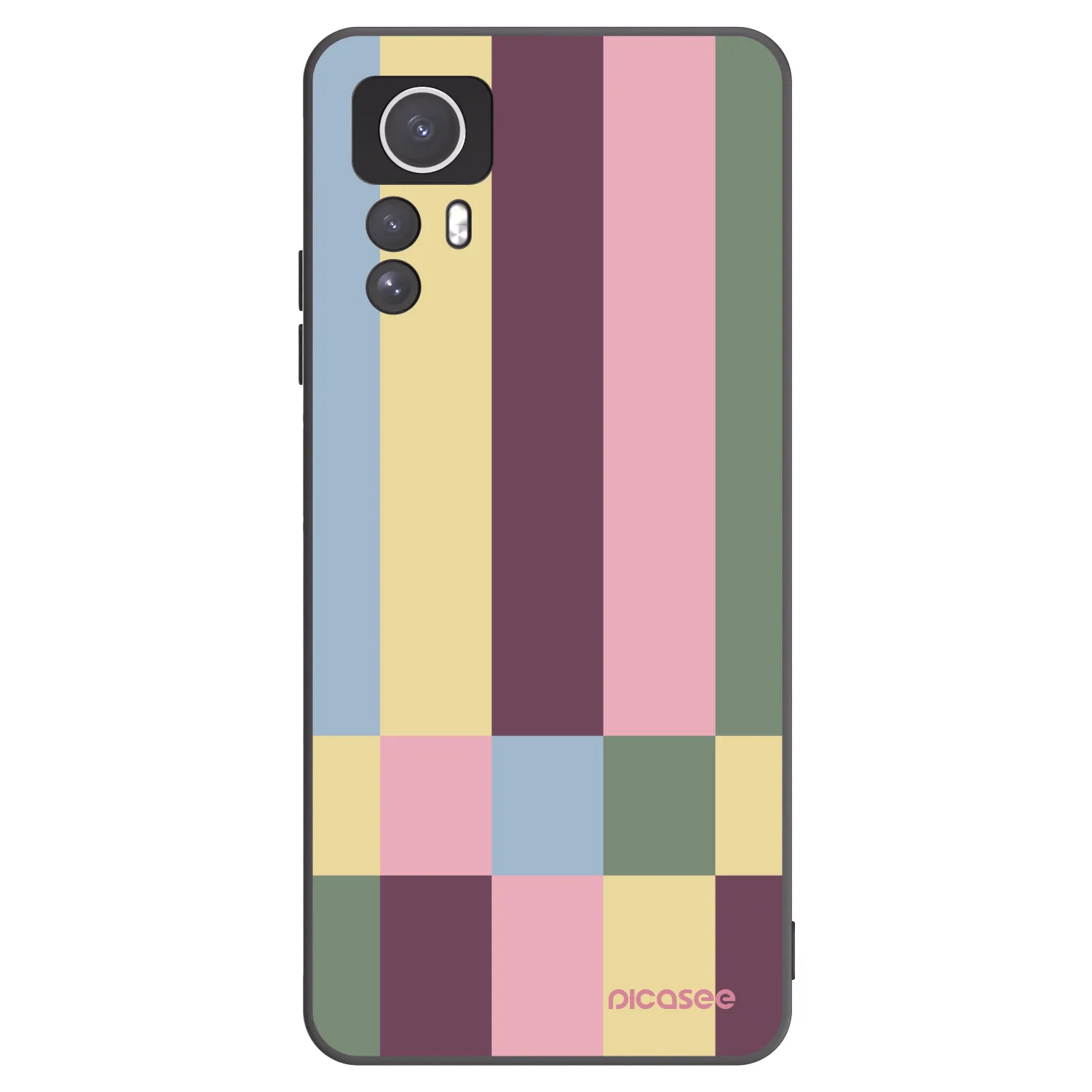 Picasee crna silikonska maskica za Xiaomi Redmi Note 12S - Lobby tiles