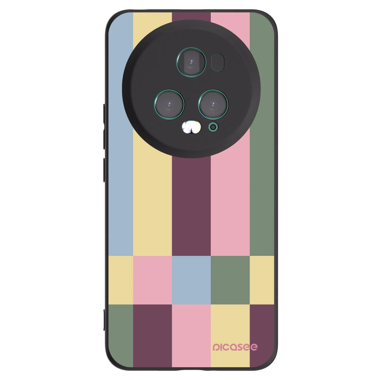 Picasee crna silikonska maskica za Honor Magic5 Pro - Lobby tiles