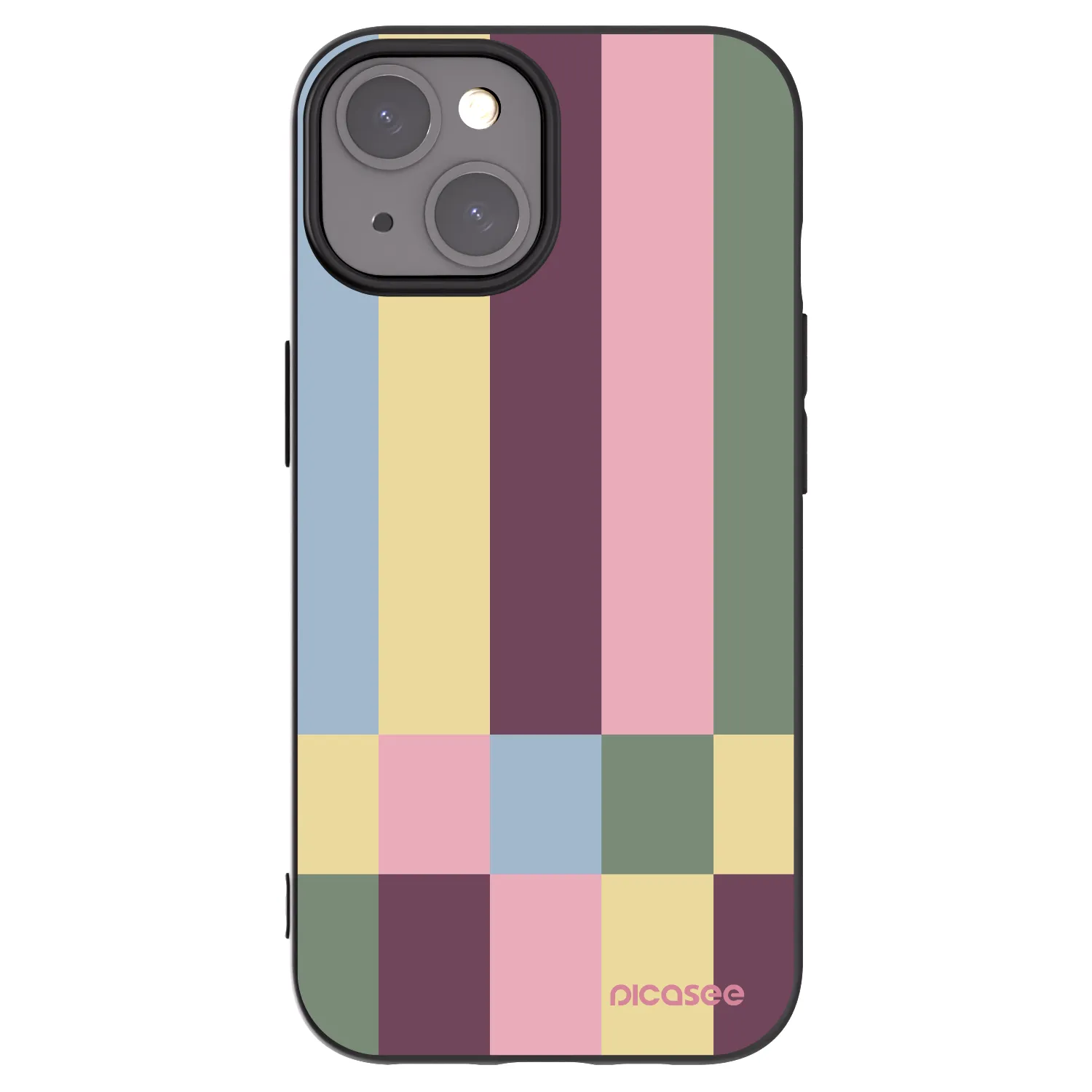 Picasee crna silikonska maskica za Apple iPhone 15 - Lobby tiles