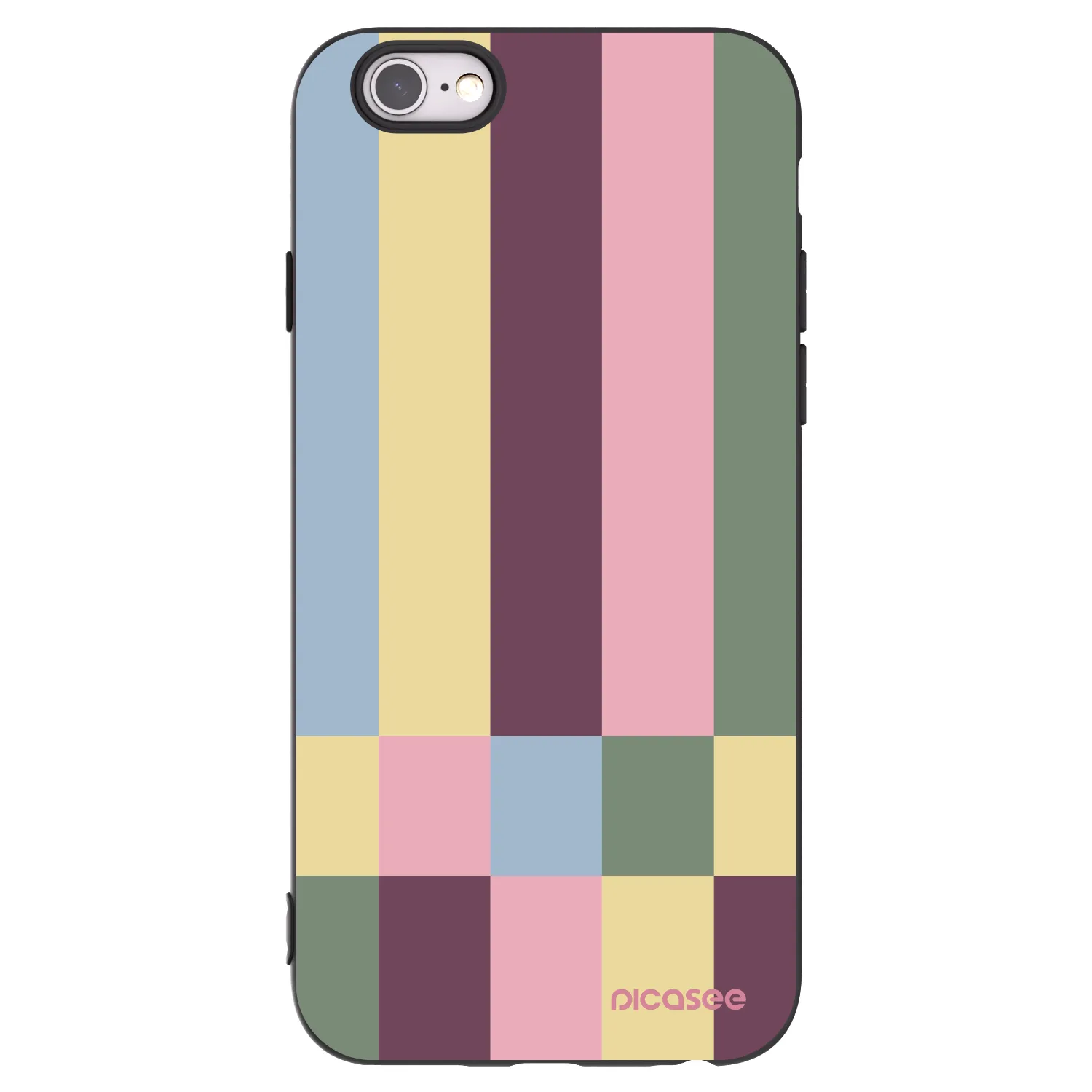 Picasee crna silikonska maskica za Apple iPhone 6/6S - Lobby tiles