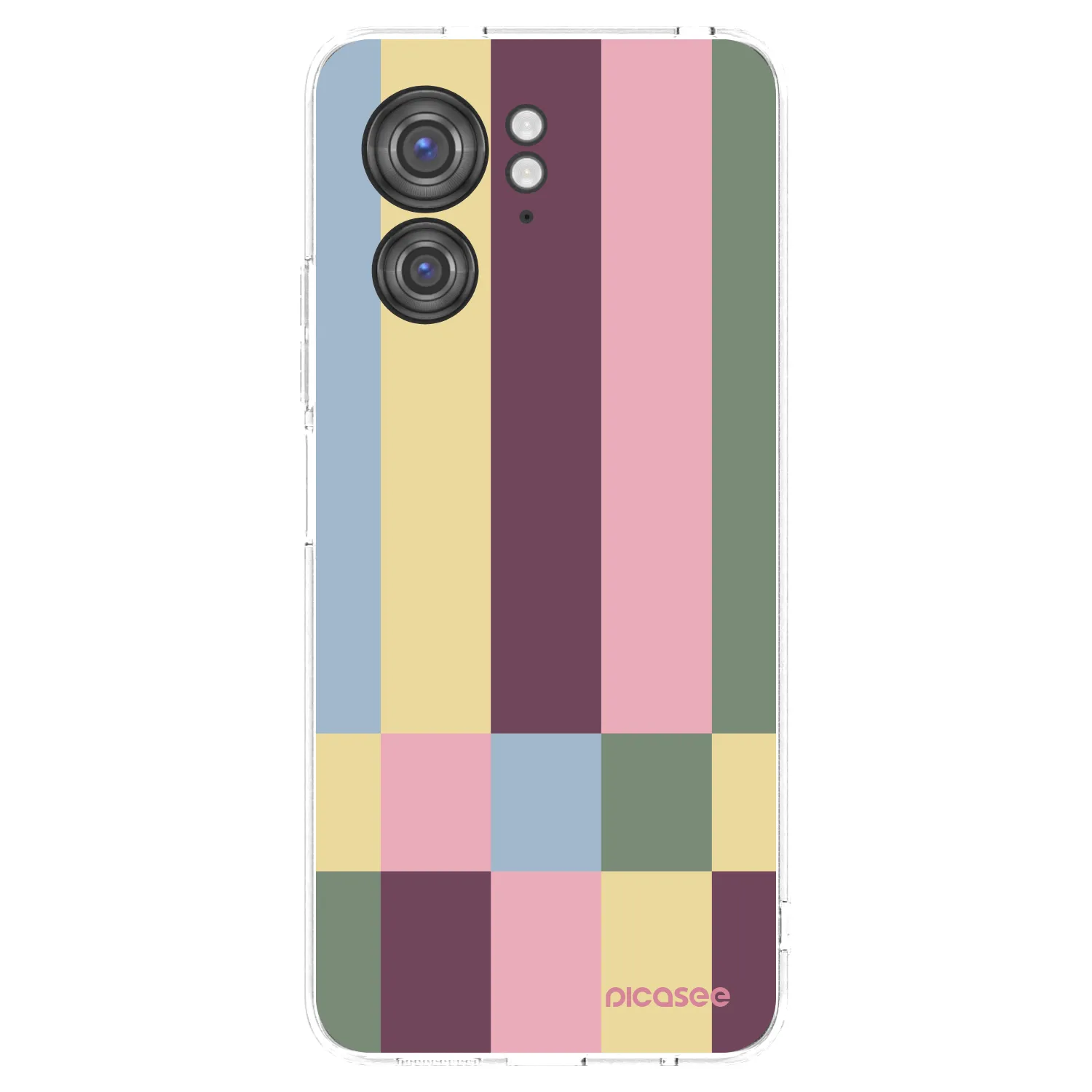 Picasee silikonska prozirna maskica za Motorola Edge 40 - Lobby tiles