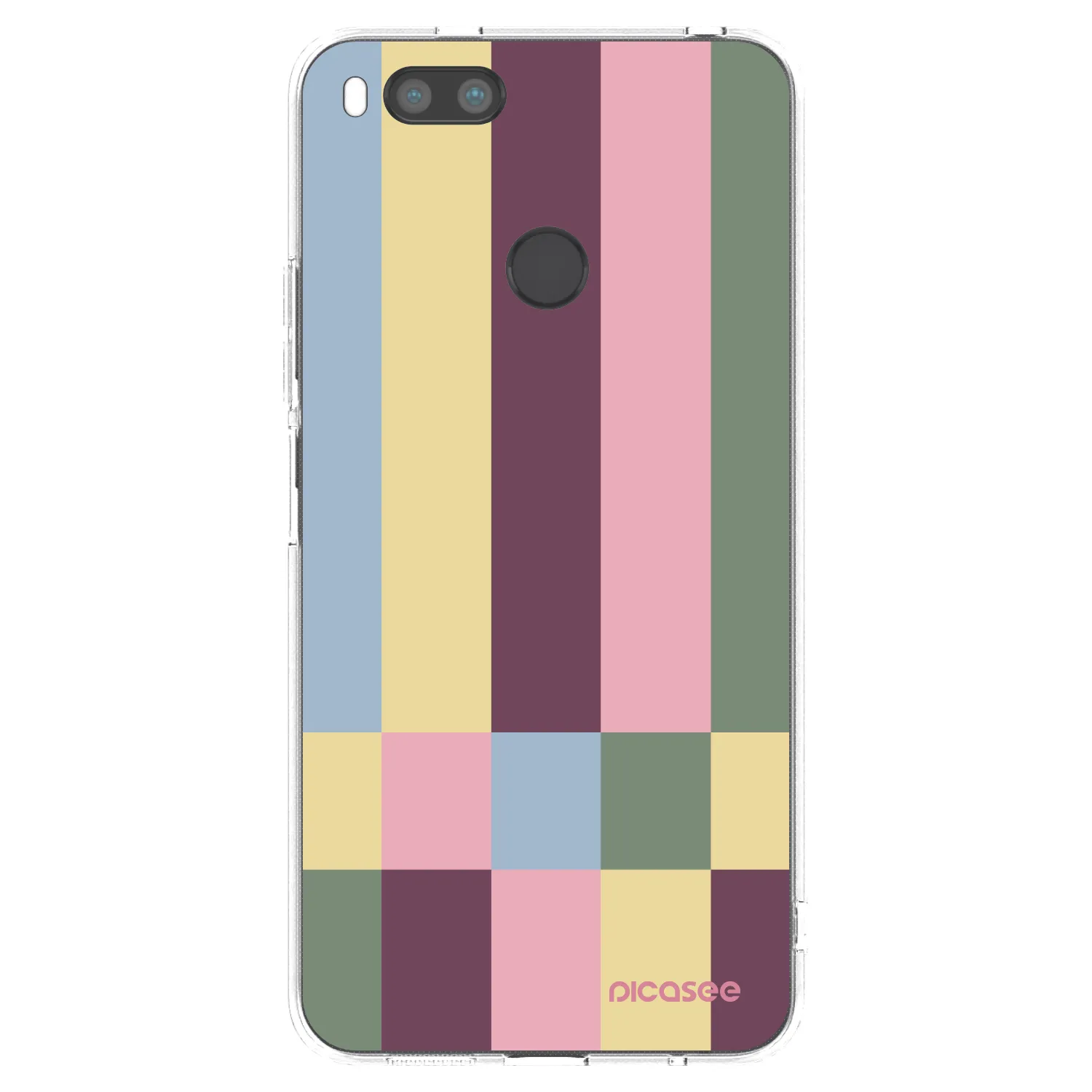 Picasee silikonska prozirna maskica za Xiaomi Mi A1 Global - Lobby tiles