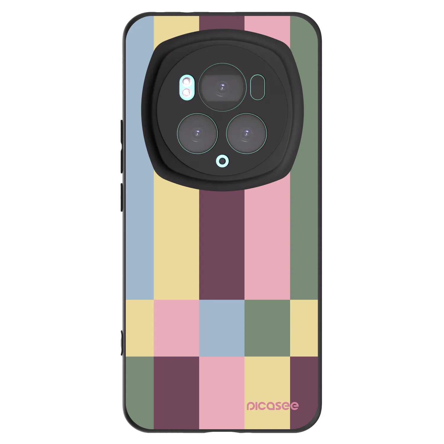 Picasee crna silikonska maskica za Honor Magic6 Pro - Lobby tiles
