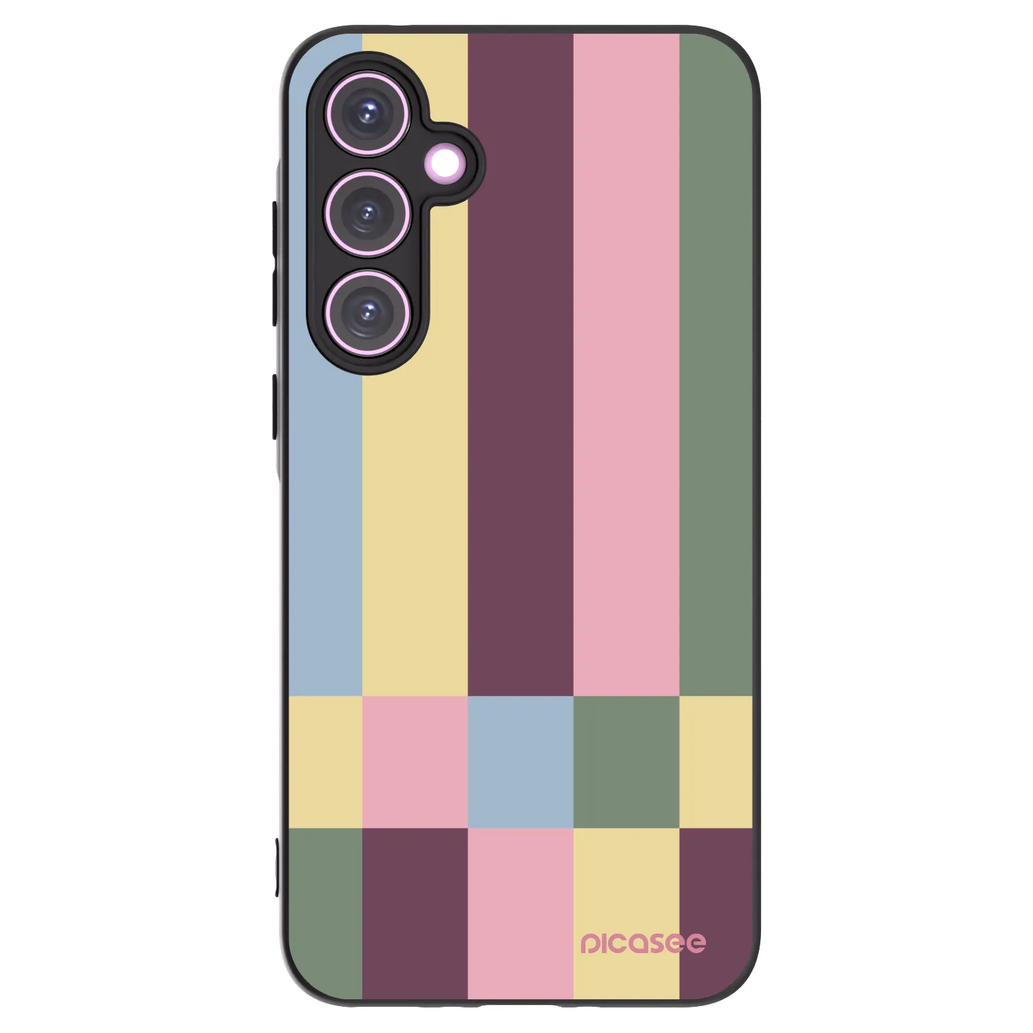 Picasee crna silikonska maskica za Samsung Galaxy A35 5G A356B - Lobby tiles