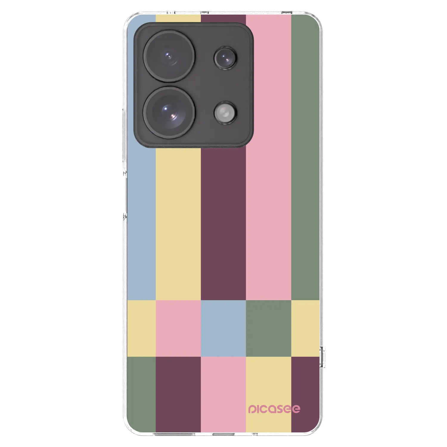 Picasee silikonska prozirna maskica za Xiaomi Redmi Note 13 Pro 4G - Lobby tiles