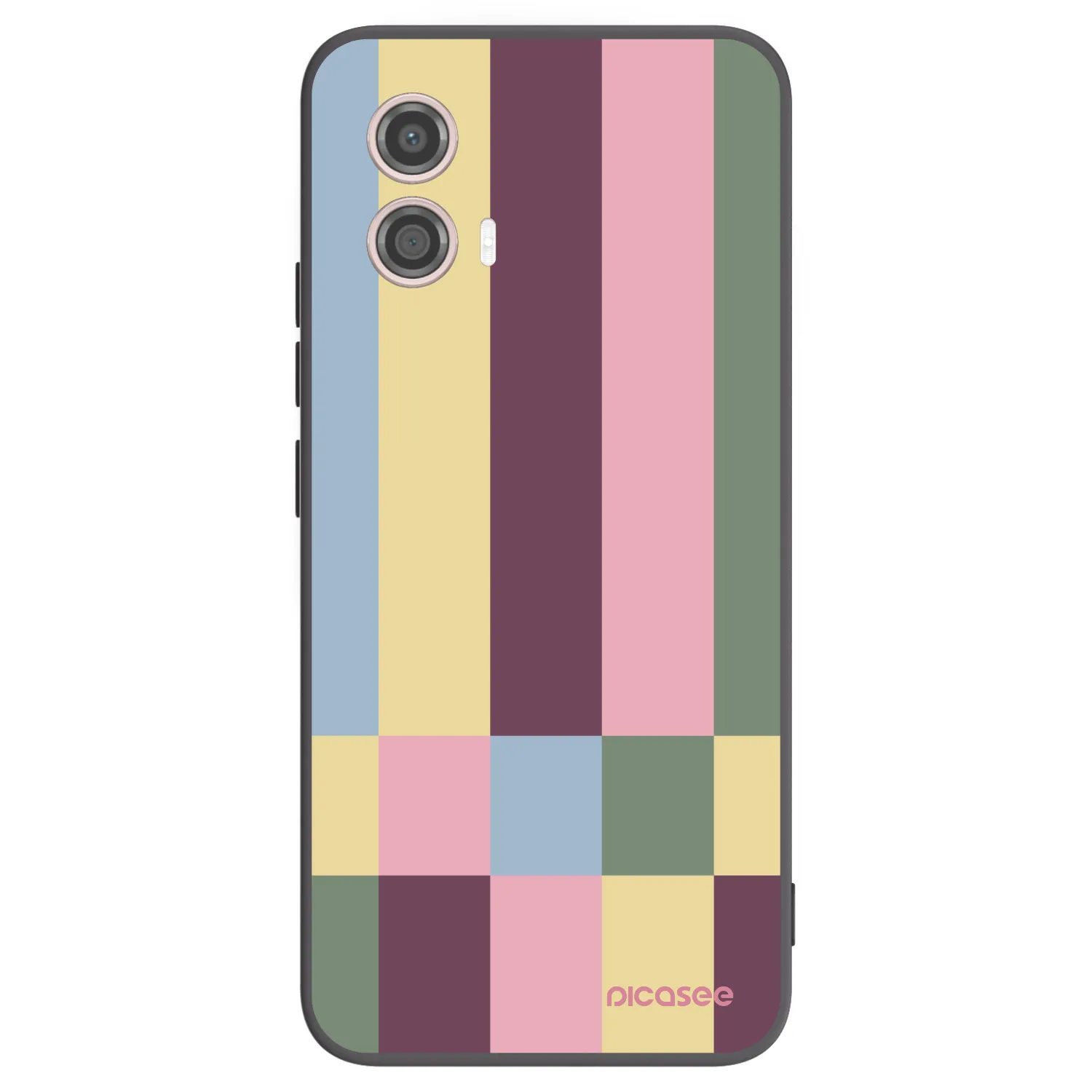 Picasee crna silikonska maskica za Motorola Moto G53 5G - Lobby tiles