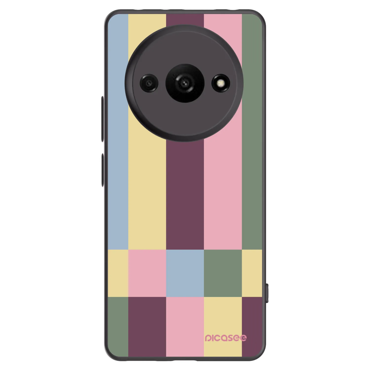 Picasee crna silikonska maskica za Xiaomi Redmi A3 - Lobby tiles