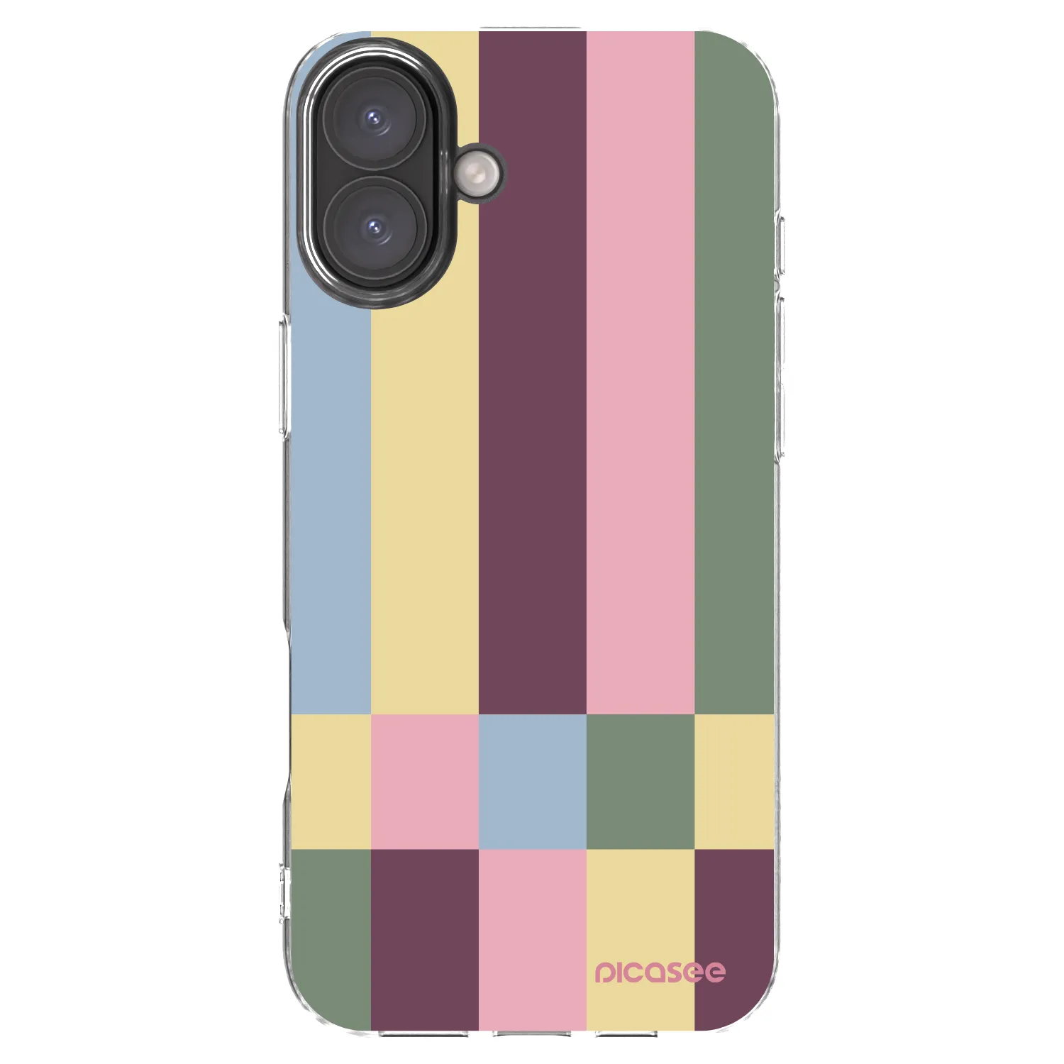 Picasee silikonska prozirna maskica za Apple iPhone 16 Plus - Lobby tiles
