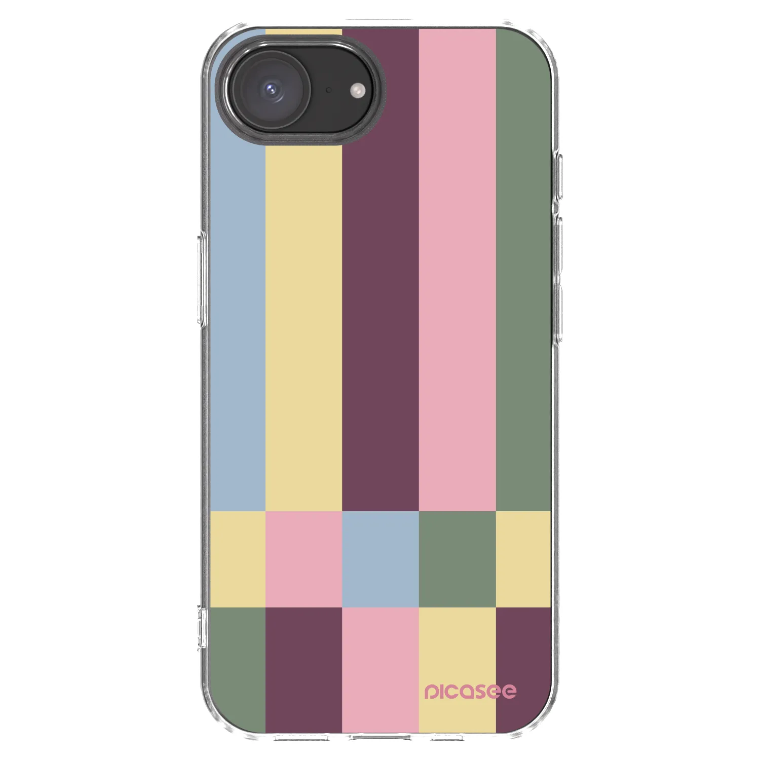 Picasee silikonska prozirna maskica za Apple iPhone 16e - Lobby tiles