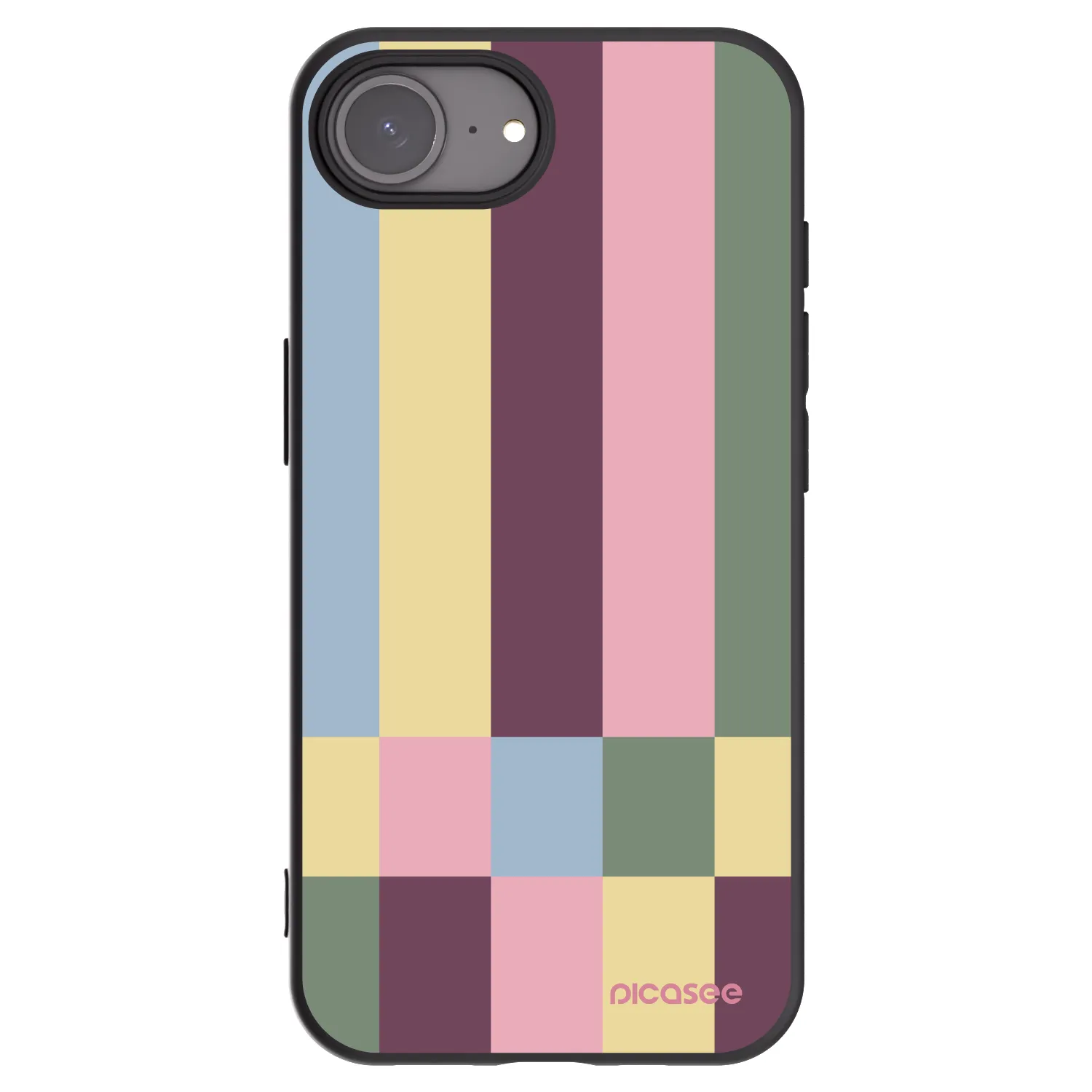 Picasee crna silikonska maskica za Apple iPhone 16e - Lobby tiles