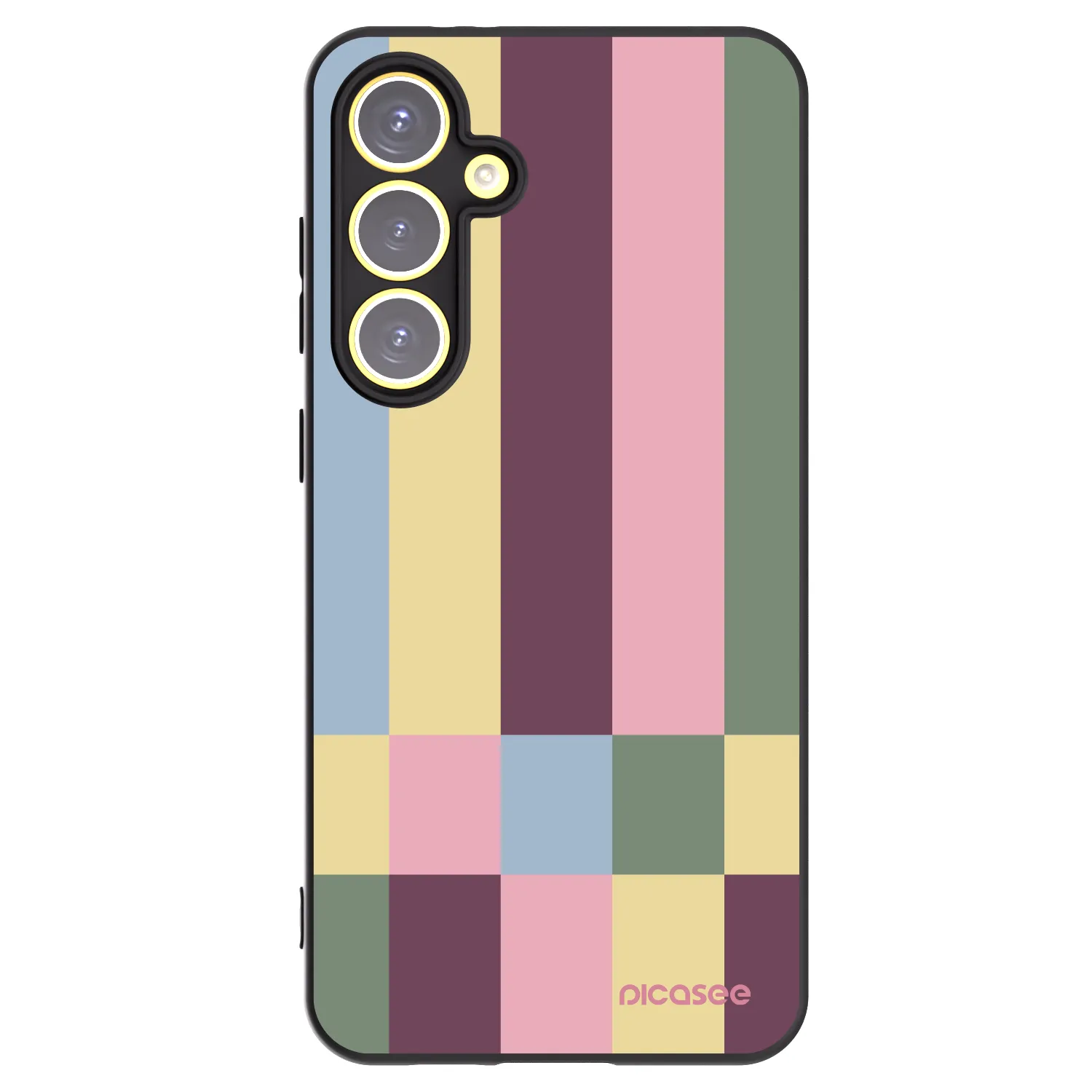 Picasee crna silikonska maskica za Samsung Galaxy S24 FE S721B - Lobby tiles