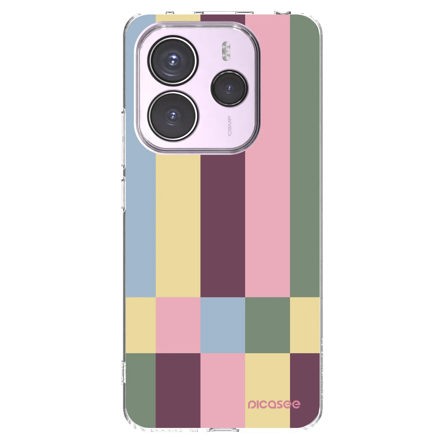 Picasee silikonska prozirna maskica za Xiaomi Redmi Note 14 5G - Lobby tiles