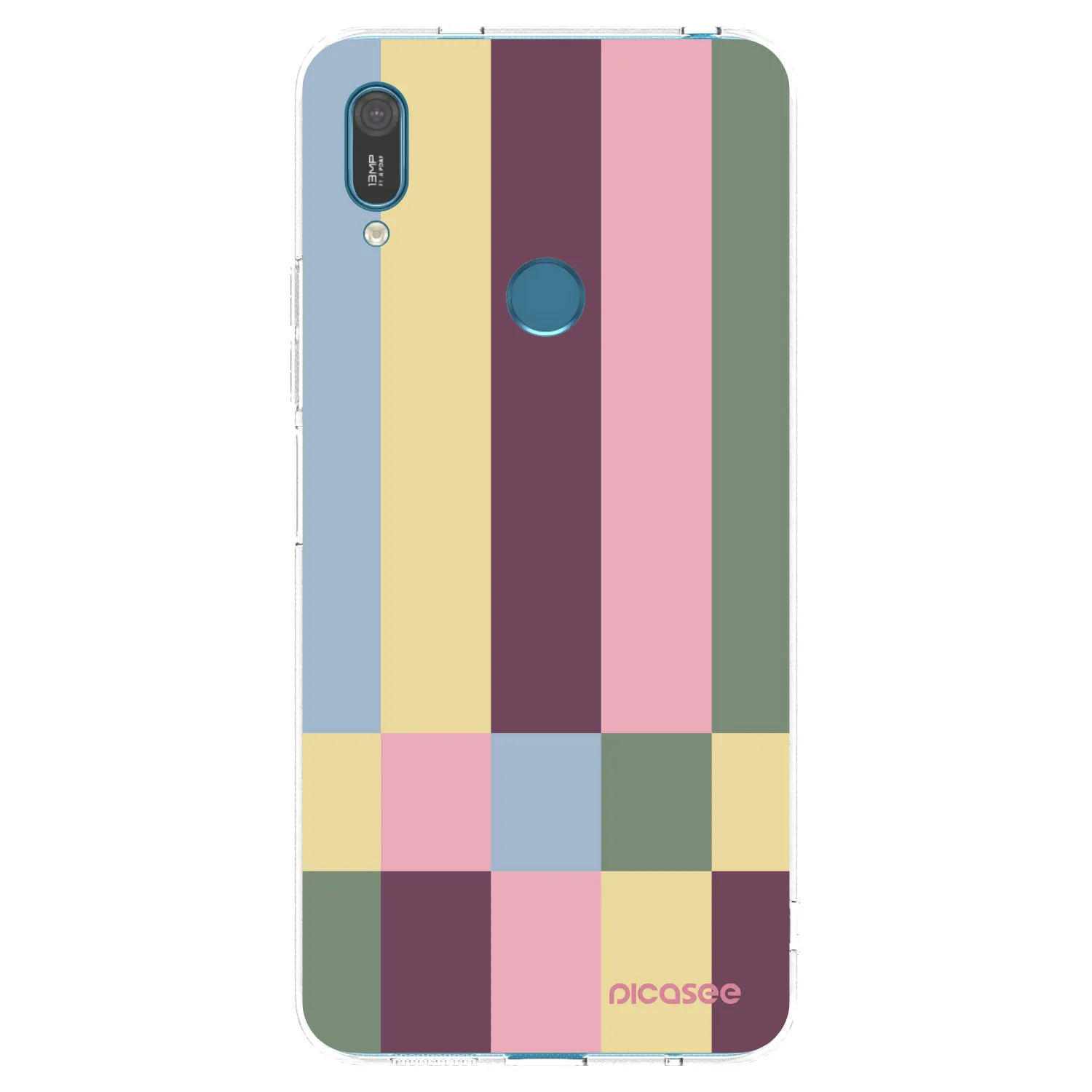 Picasee silikonska prozirna maskica za Huawei Y7 2019 - Lobby tiles