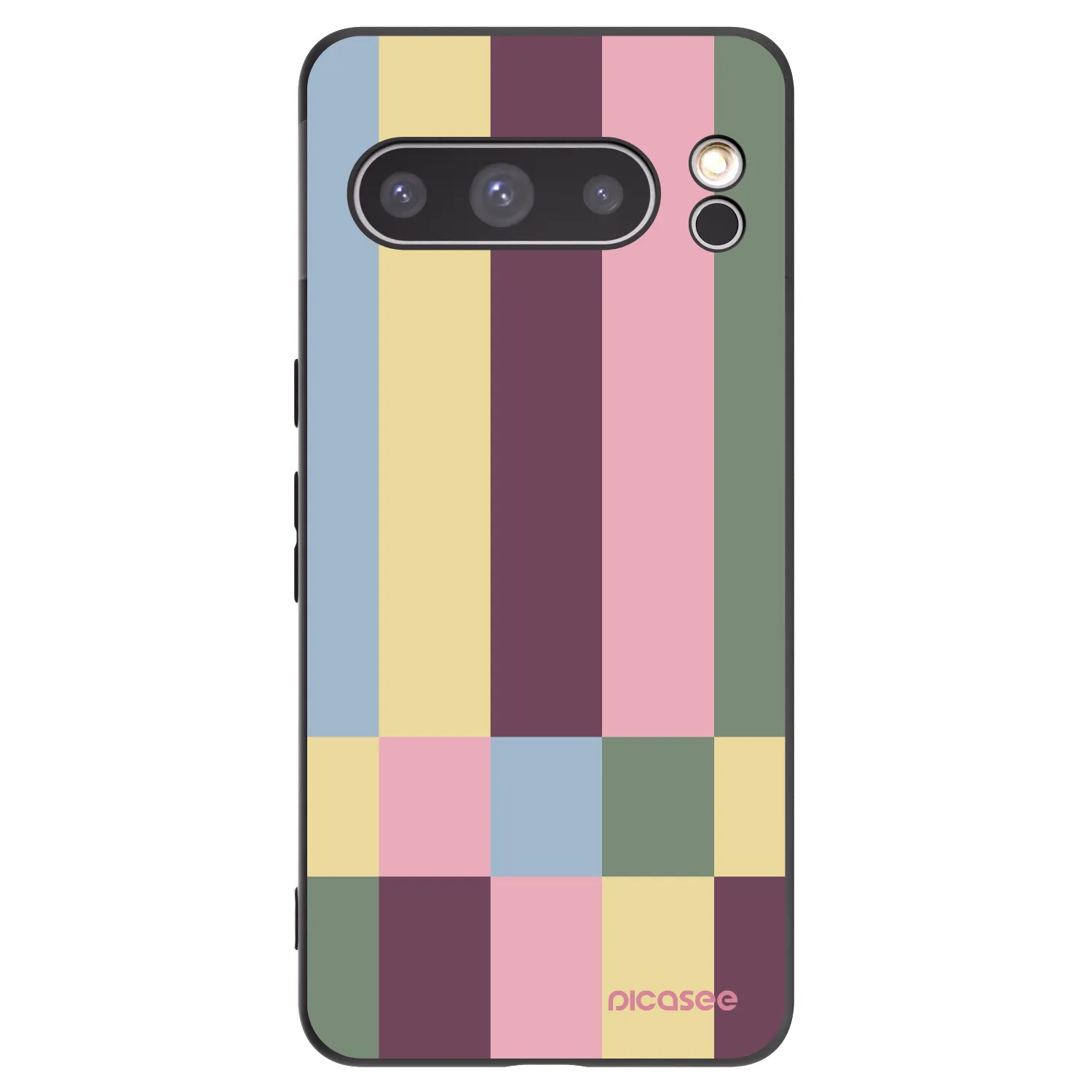 Picasee crna silikonska maskica za Google Pixel 8 Pro - Lobby tiles