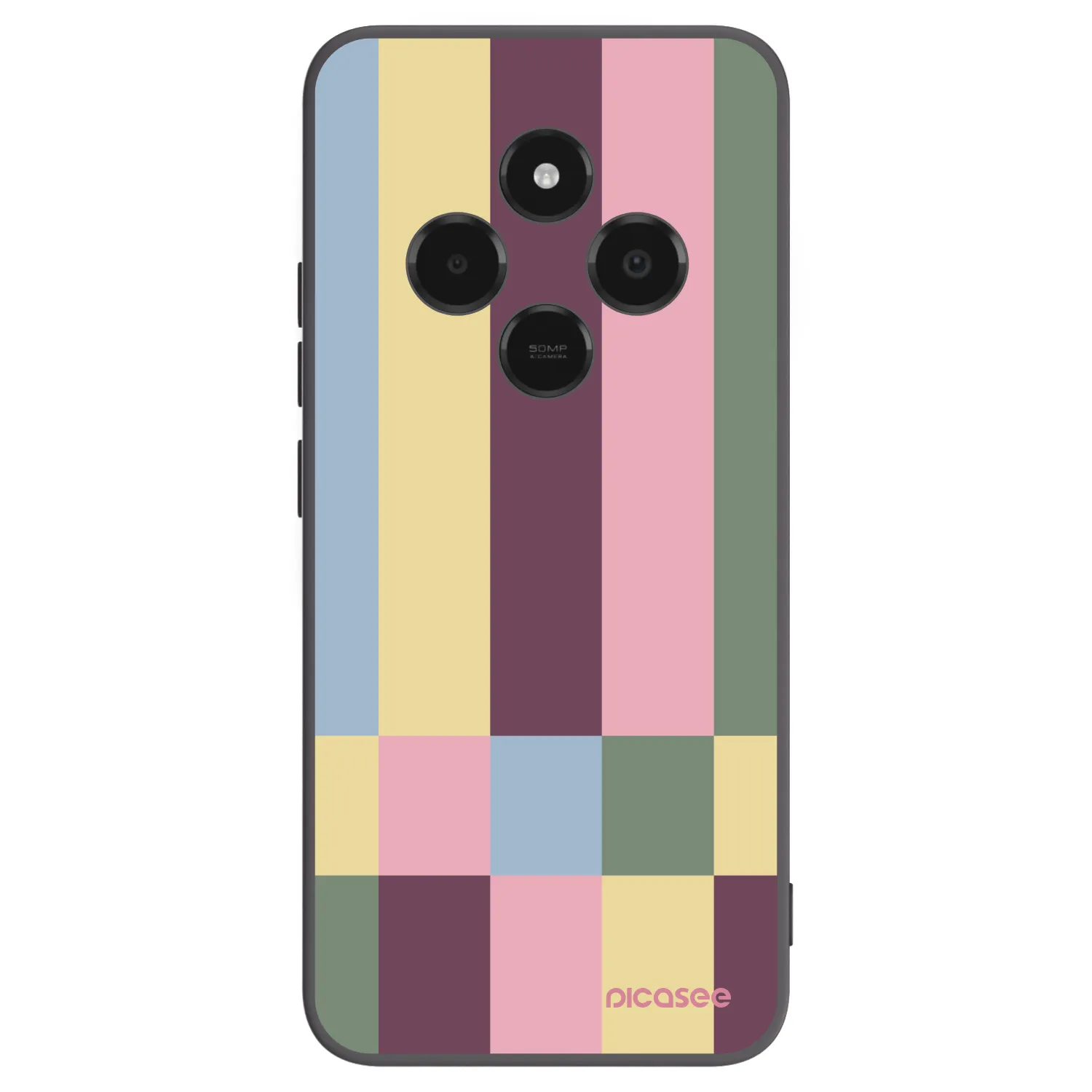 Crna silikonska maskica za Xiaomi Poco C75 - Lobby tiles
