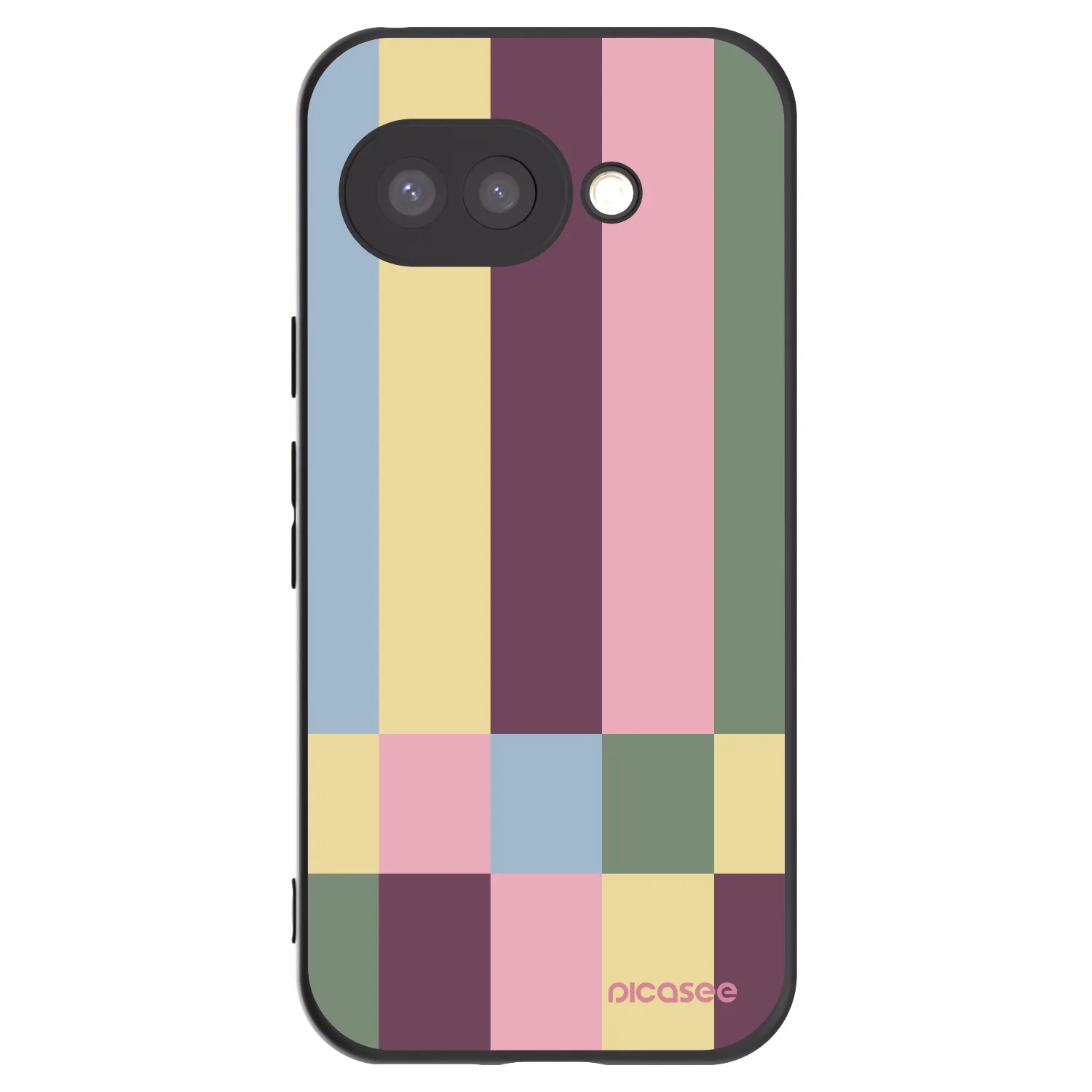 Picasee crna silikonska maskica za Google Pixel 9a - Lobby tiles