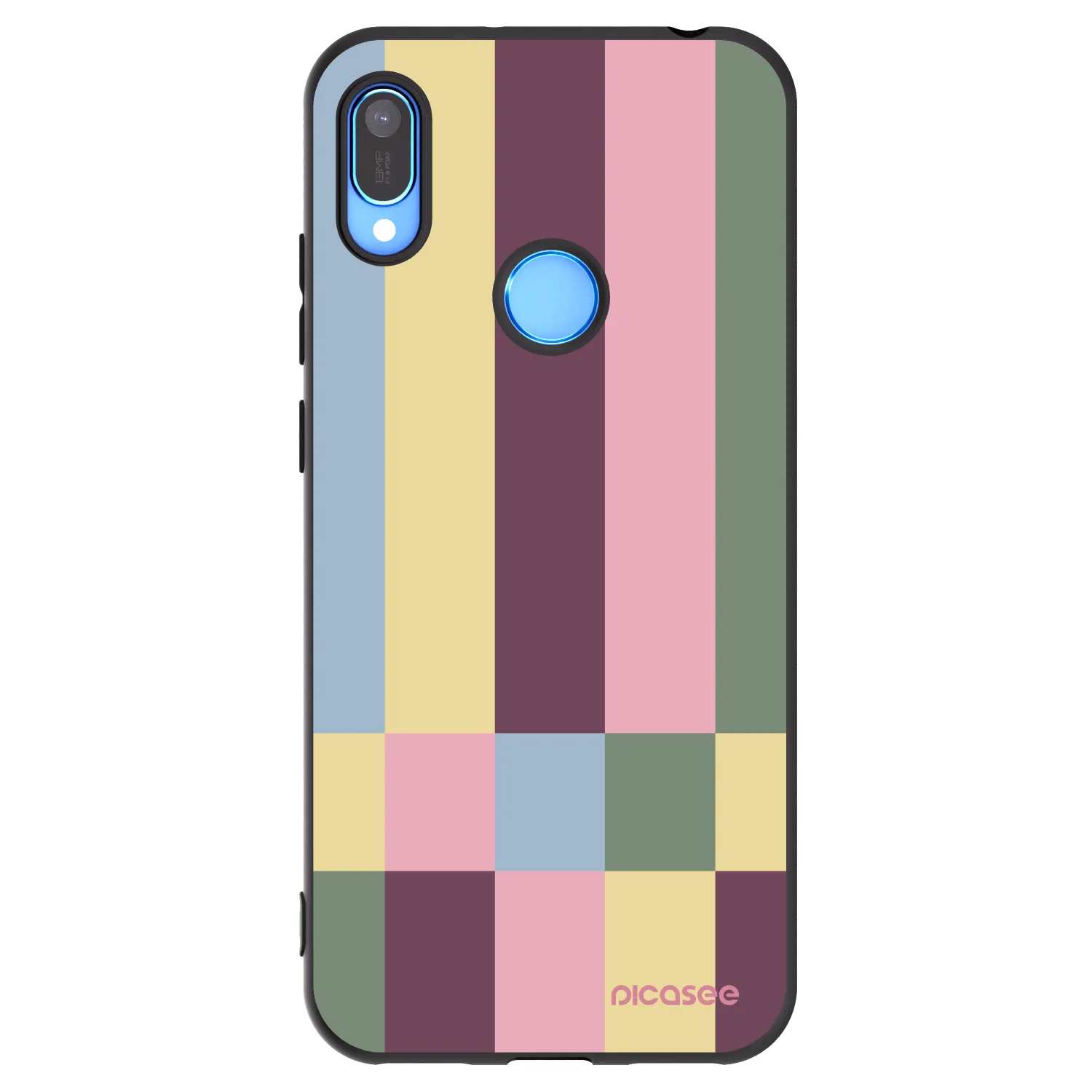 Picasee crna silikonska maskica za Huawei Y6 2019 - Lobby tiles