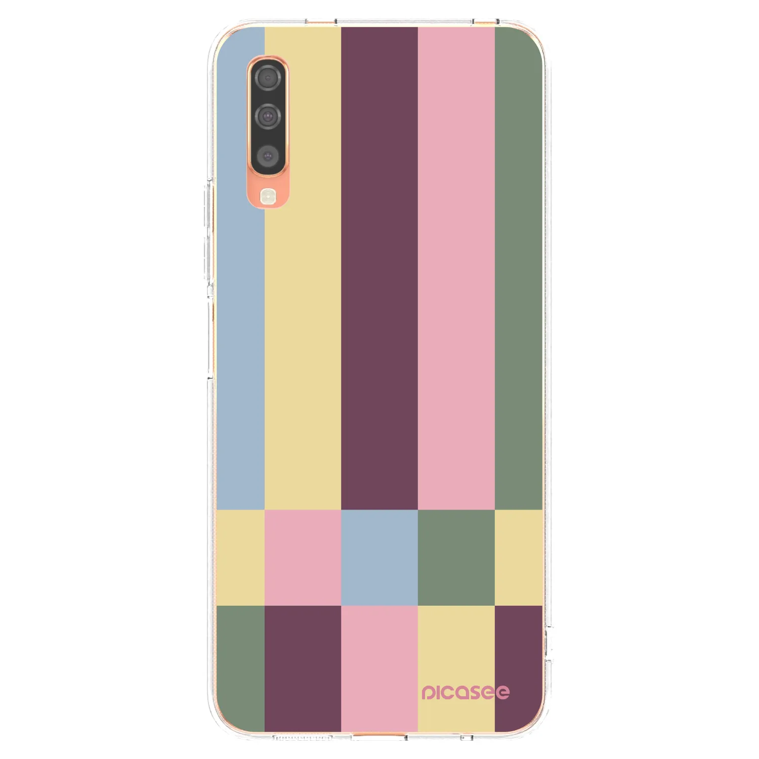 Picasee silikonska prozirna maskica za Samsung Galaxy A70 A705F - Lobby tiles