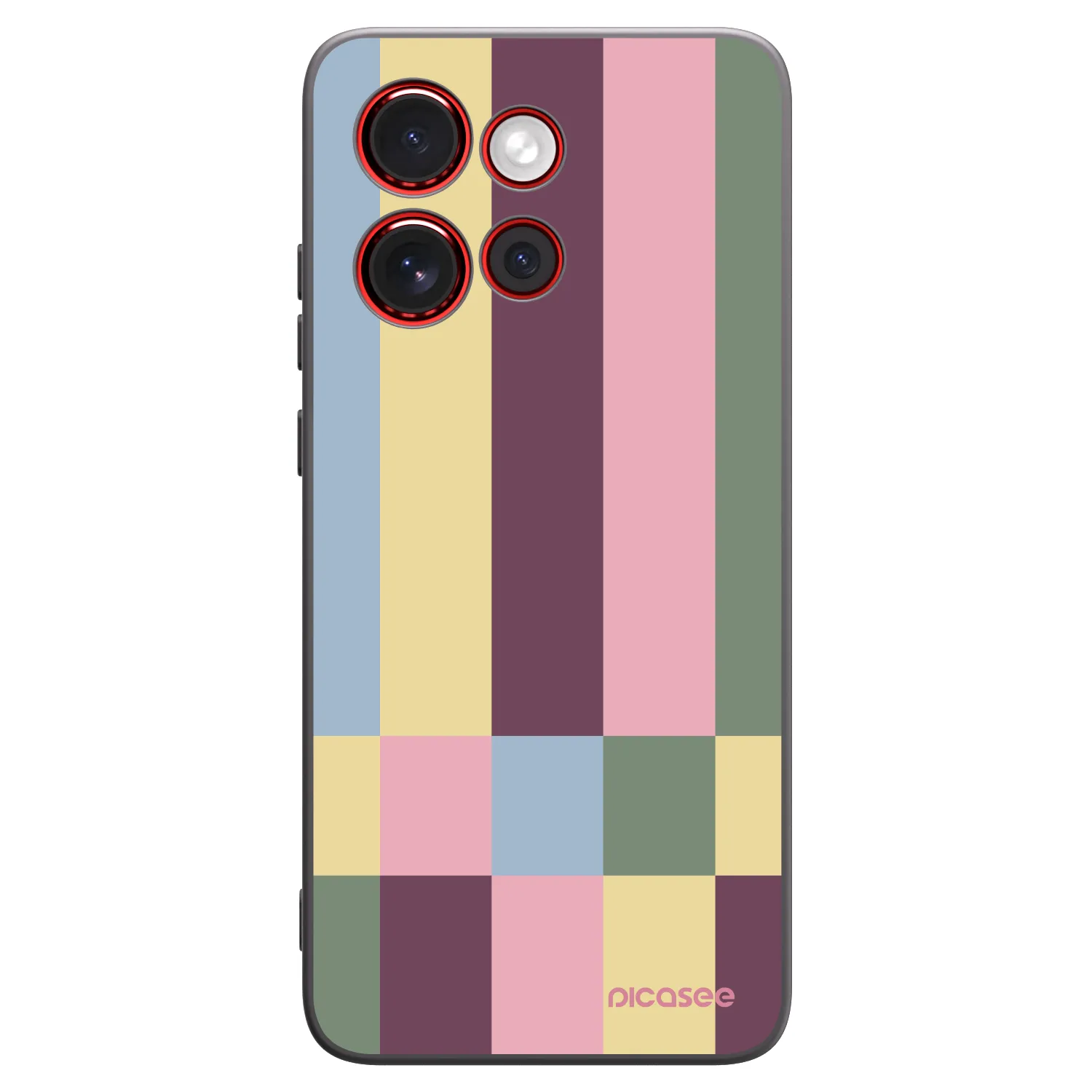 Picasee crna silikonska maskica za Motorola Edge 60 Neo 5G - Lobby tiles