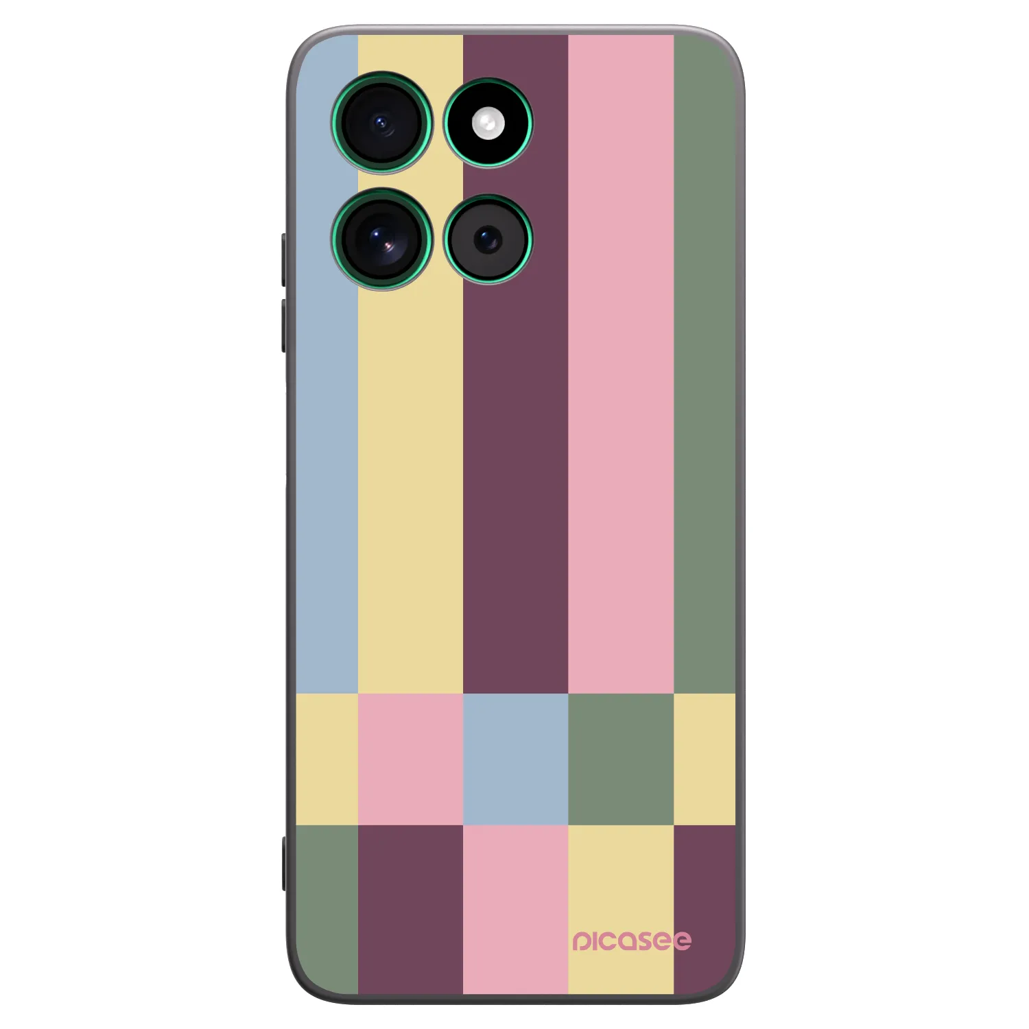 Picasee crna silikonska maskica za Motorola Moto G57 Power - Lobby tiles