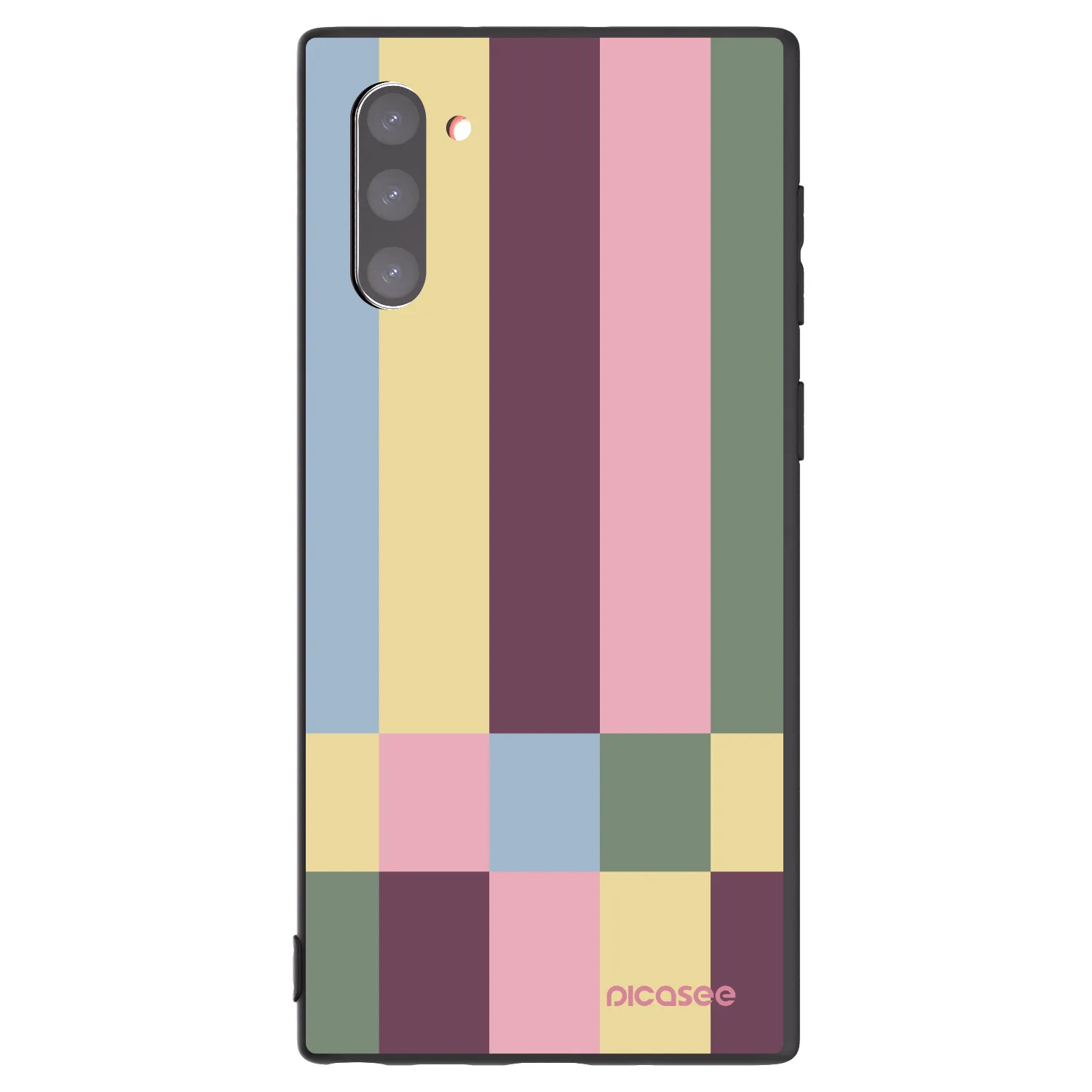 Picasee crna silikonska maskica za Samsung Galaxy Note 10 N970F - Lobby tiles