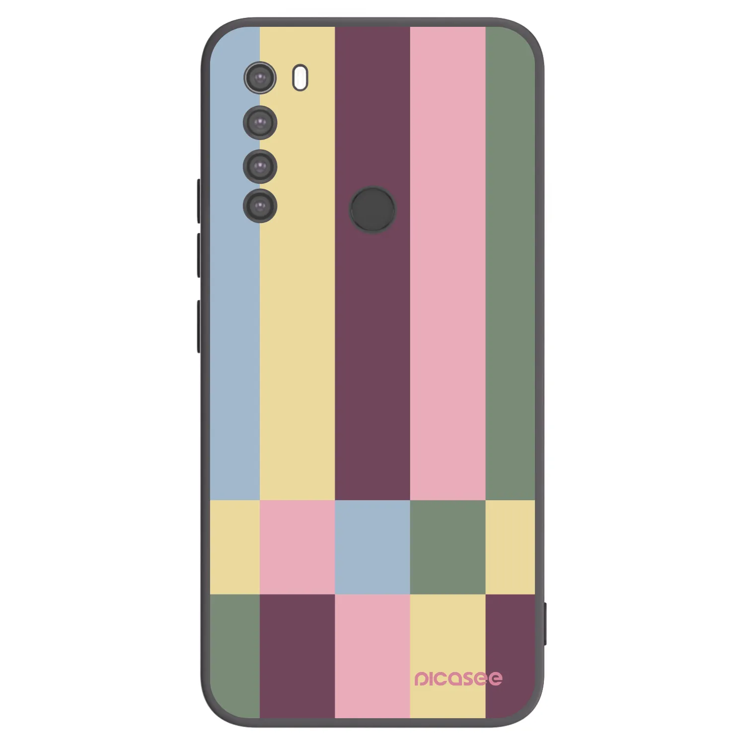 Picasee crna silikonska maskica za Xiaomi Redmi Note 8 - Lobby tiles
