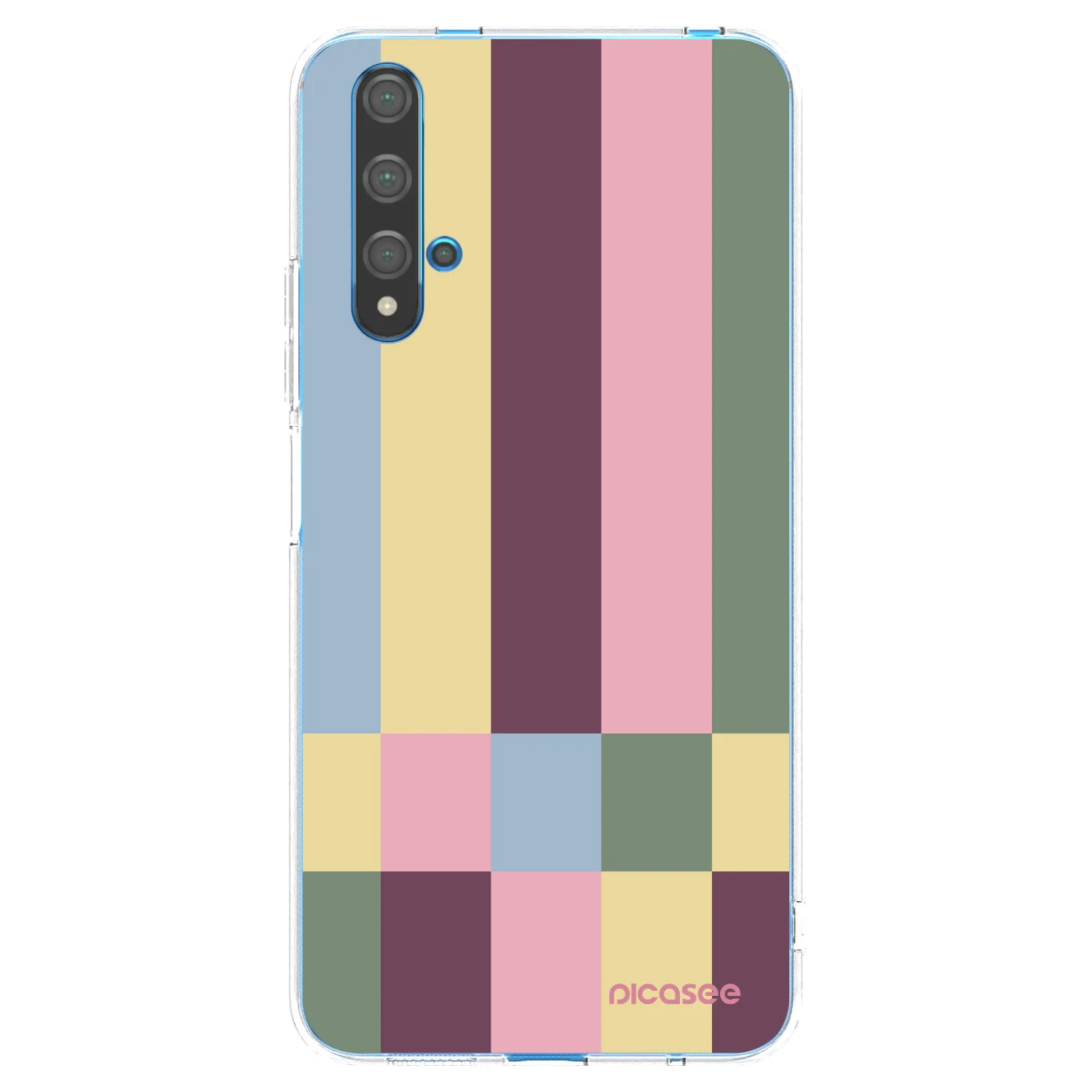 Picasee silikonska prozirna maskica za Huawei Nova 5T - Lobby tiles