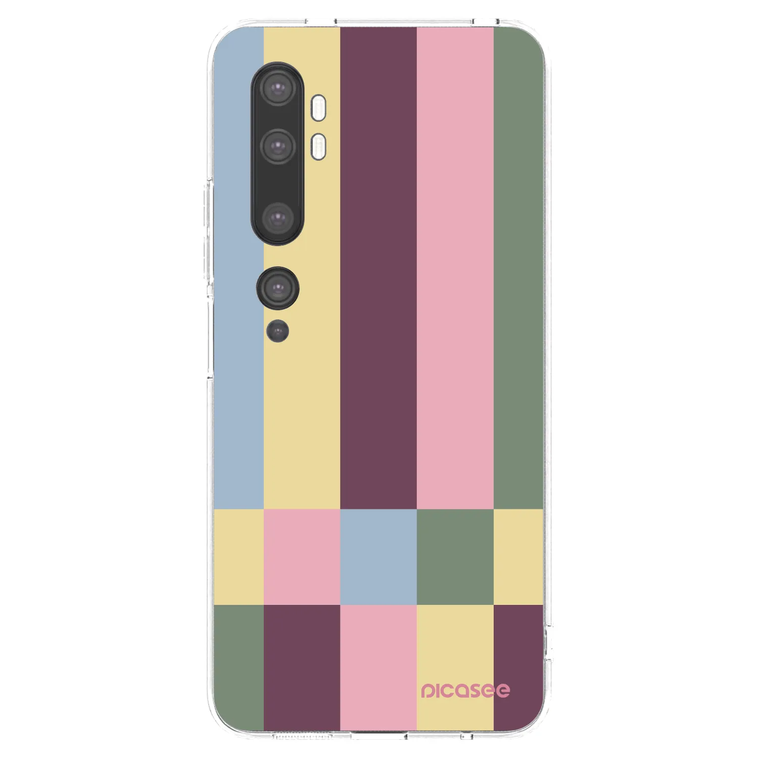 Picasee silikonska prozirna maskica za Xiaomi Mi Note 10 (Pro) - Lobby tiles
